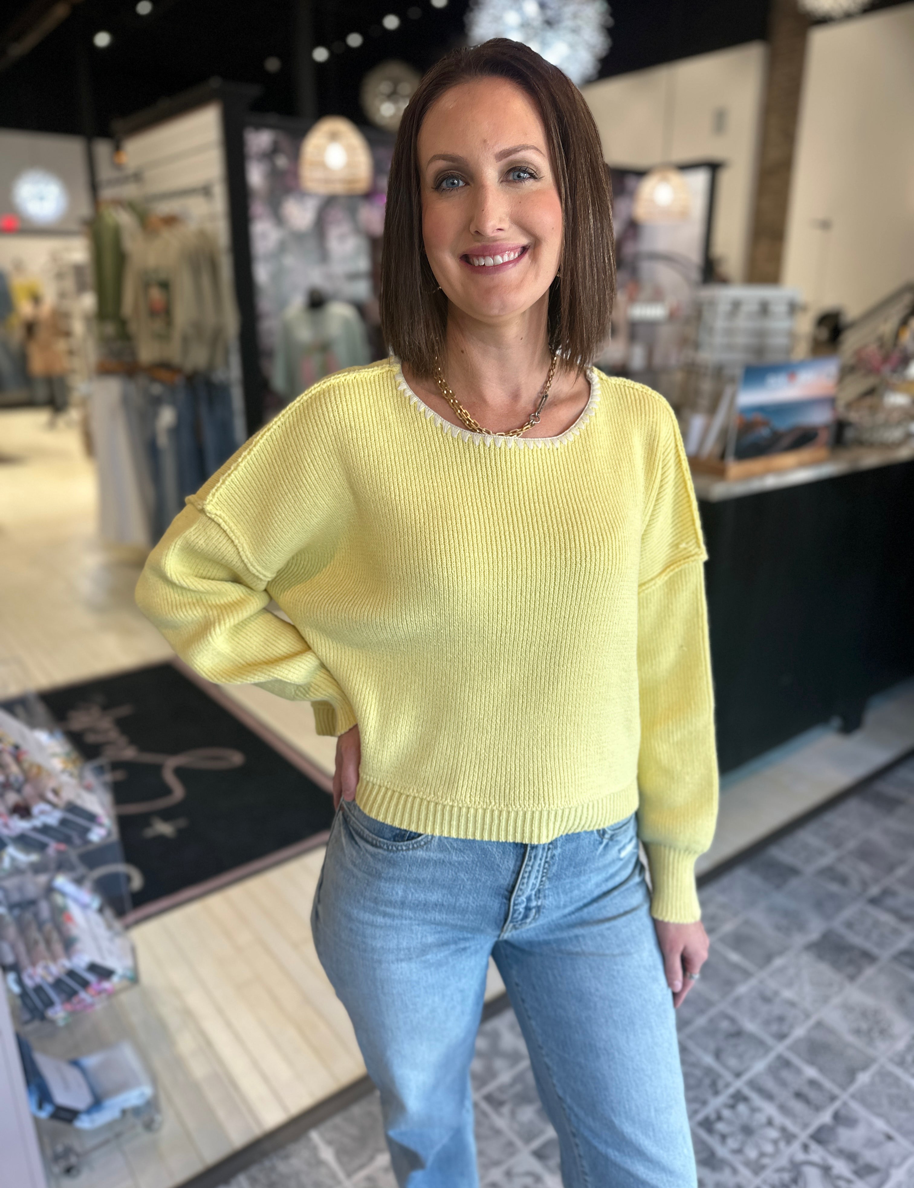 The Larsa Boatneck Boxy Sweater
