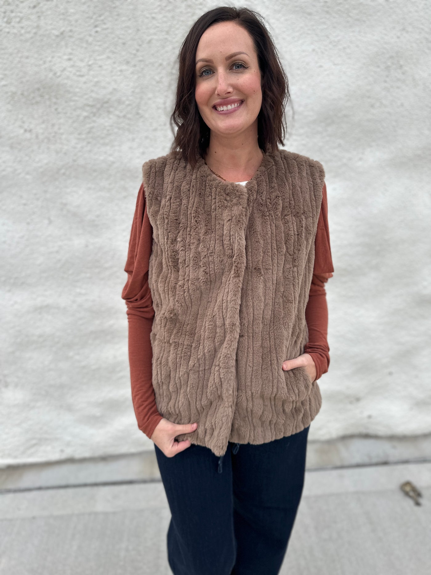 The Margot Faux Fur Vest