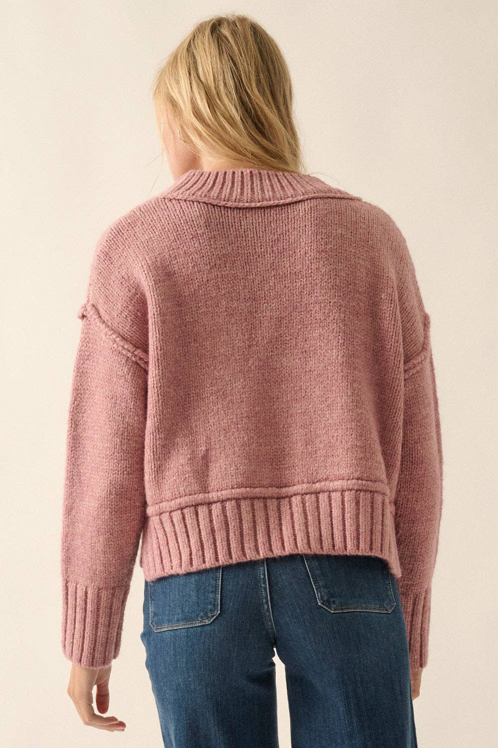 The Vera Exposed Seam Sweater