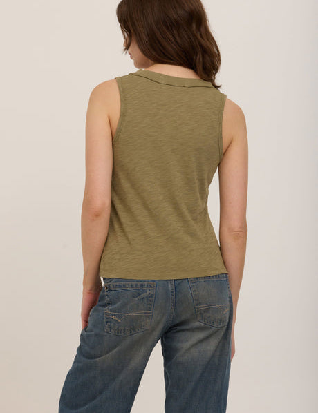 The Let Me know Slub V-Neck by Project Social T