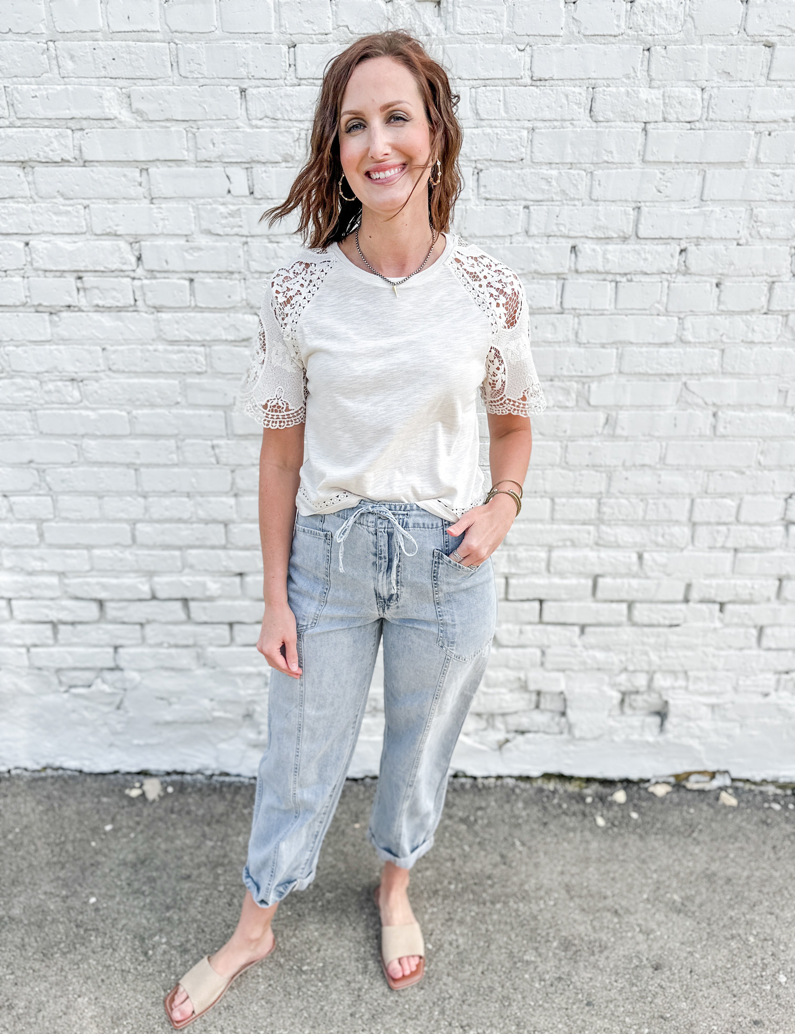 The Villa Drawstring Barrel Leg by Daze Denim