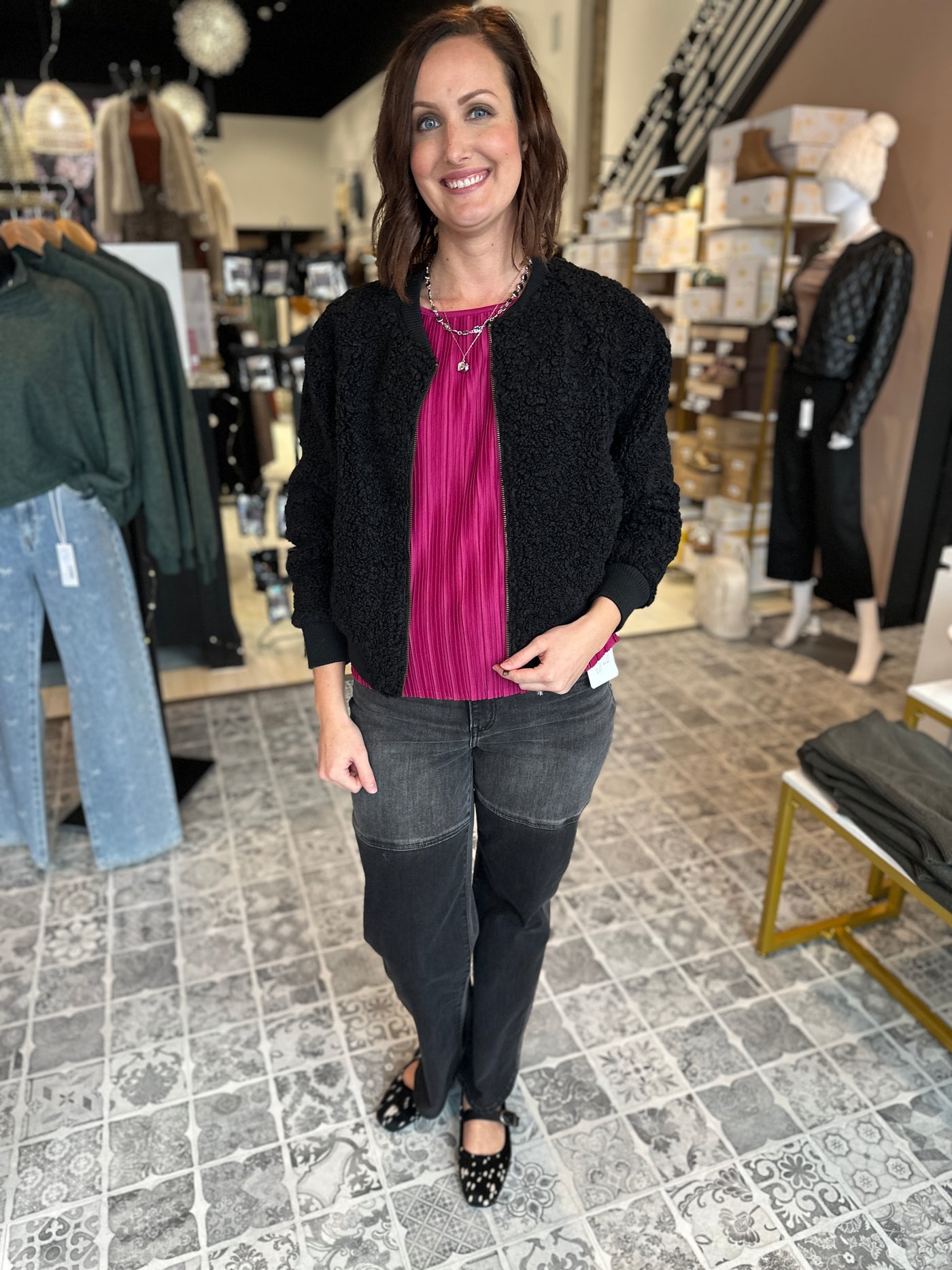 DEAR JOHN The Felicia Sherpa Jacket