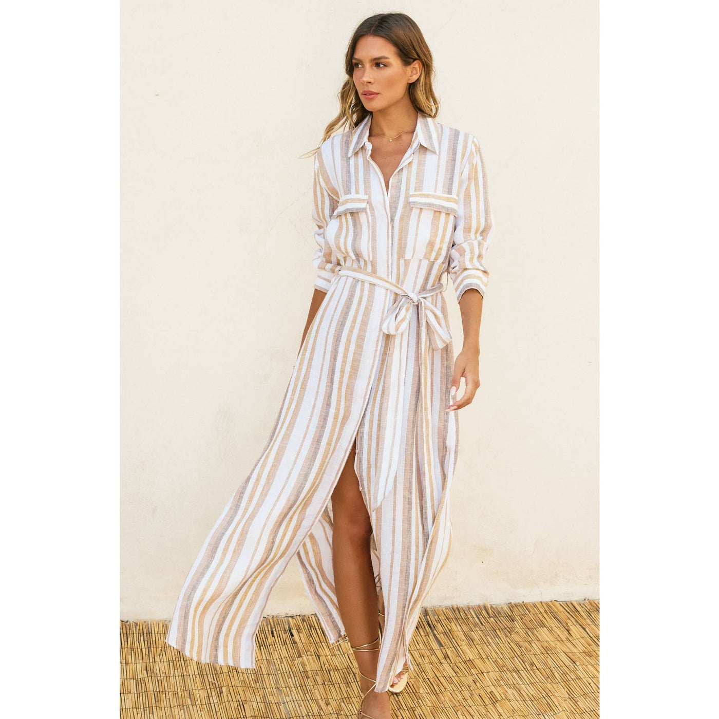 The Malta Maxi Shirt Dress