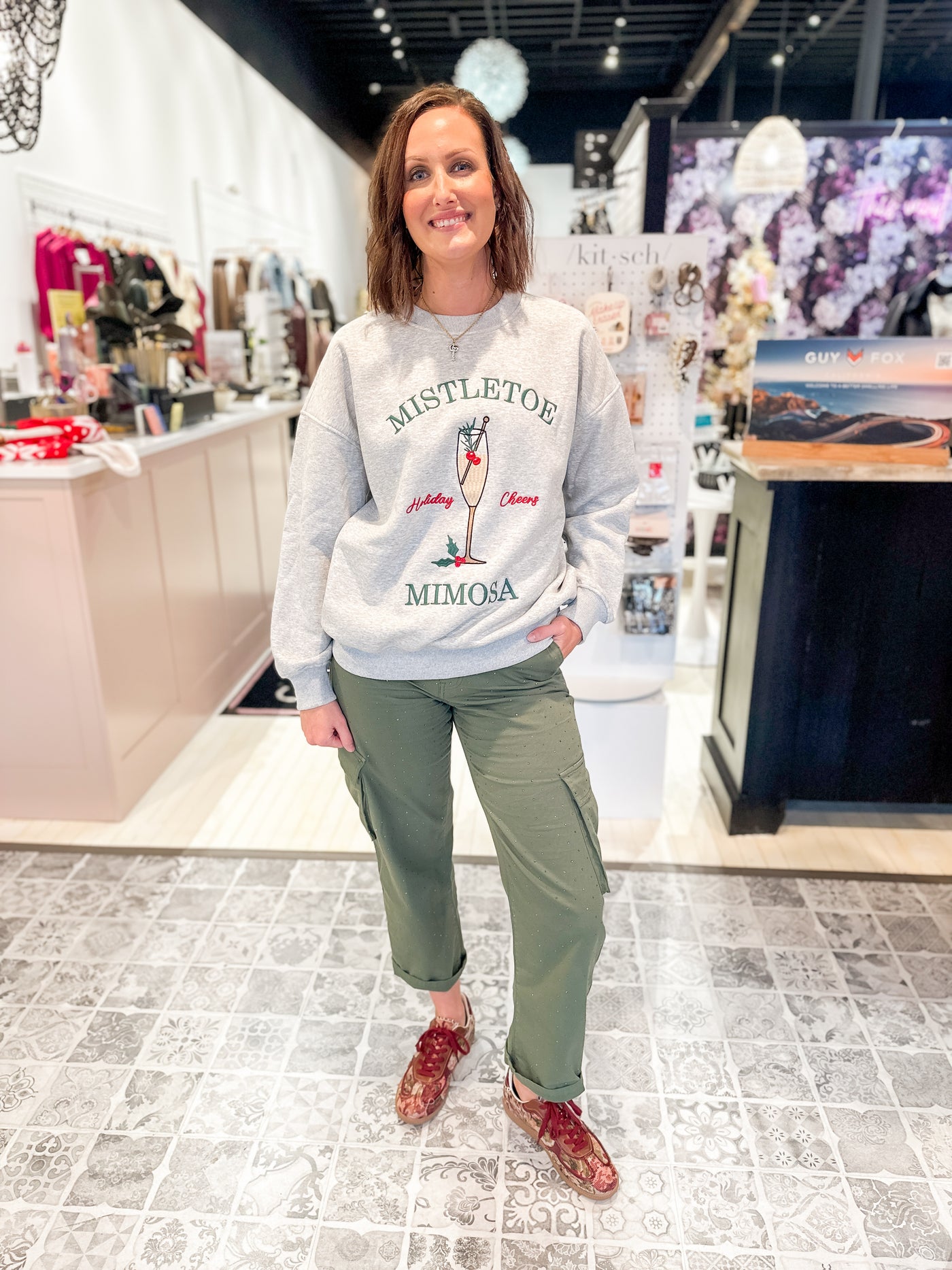 The Mistletoe Mimosa Sweatshirt