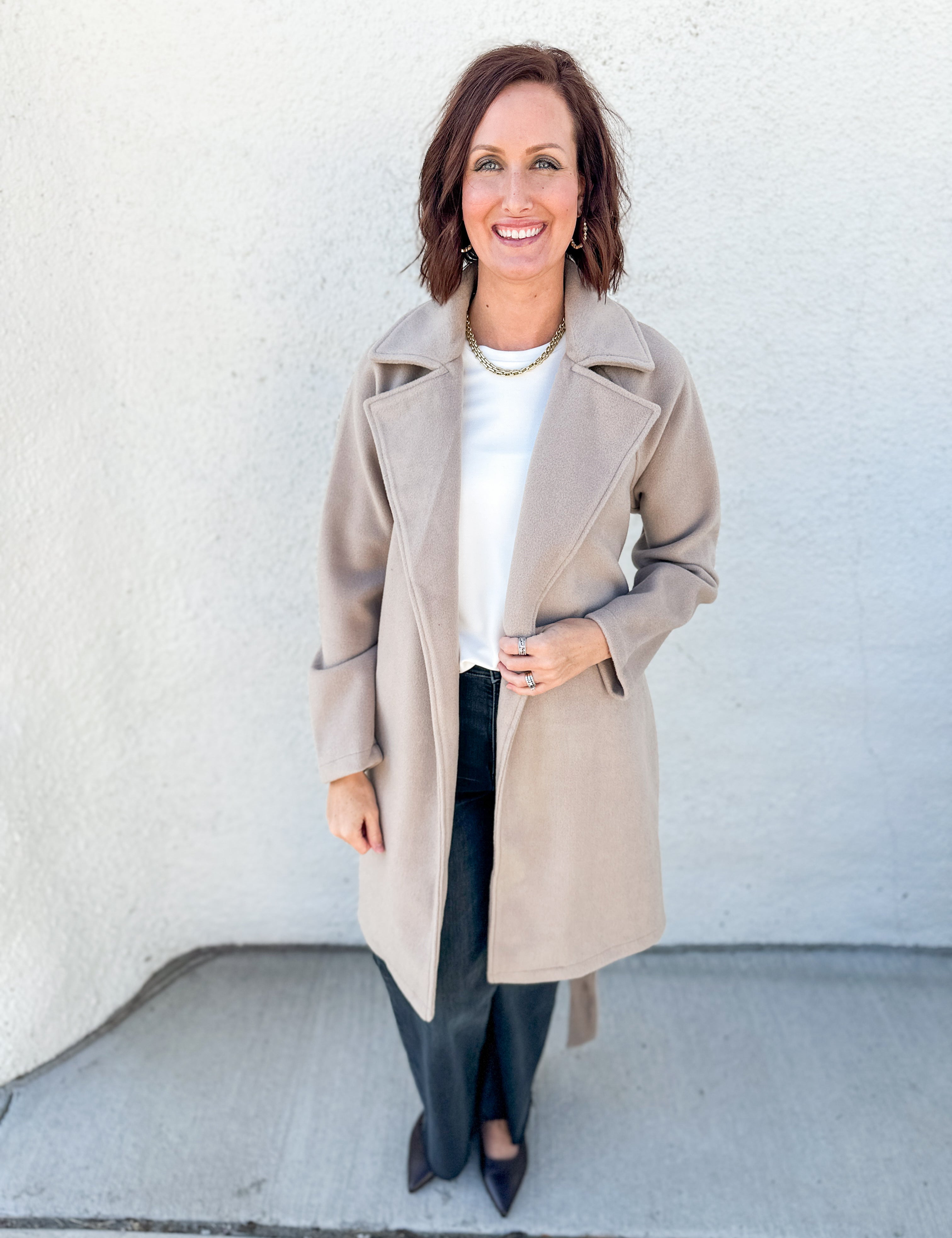 The Desiree Lapel Collar Trench Coat