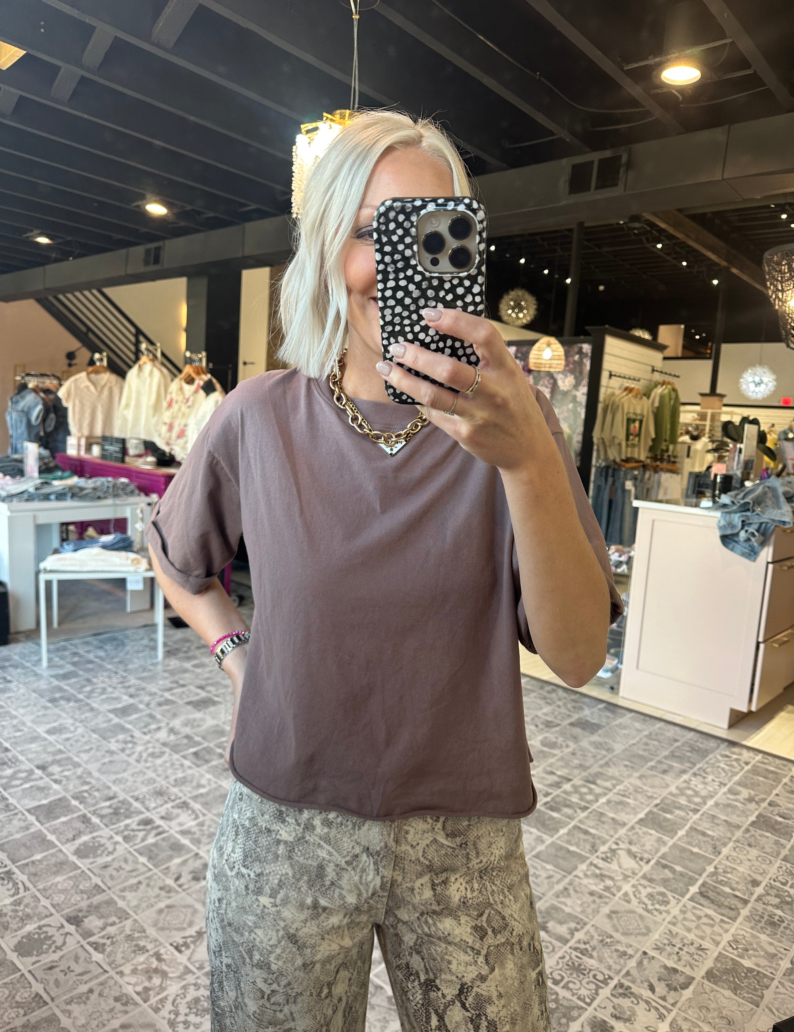 PROJECT SOCIAL TEE The Izzy Elbow Sleeve Tee