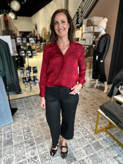 LIVERPOOL The Floral Top with Hidden Placket