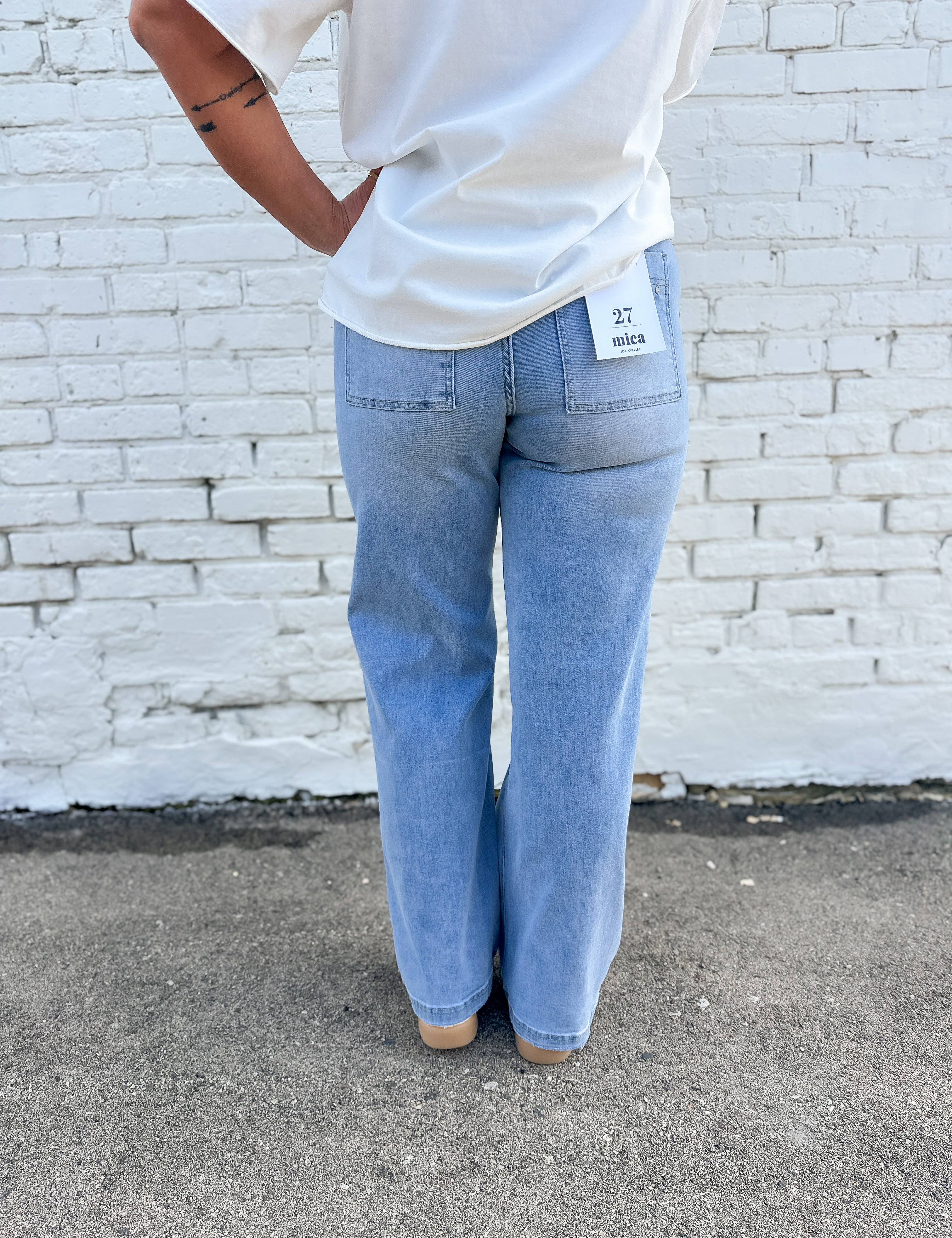 MICA The Avery High Rise Wide Leg Jogger