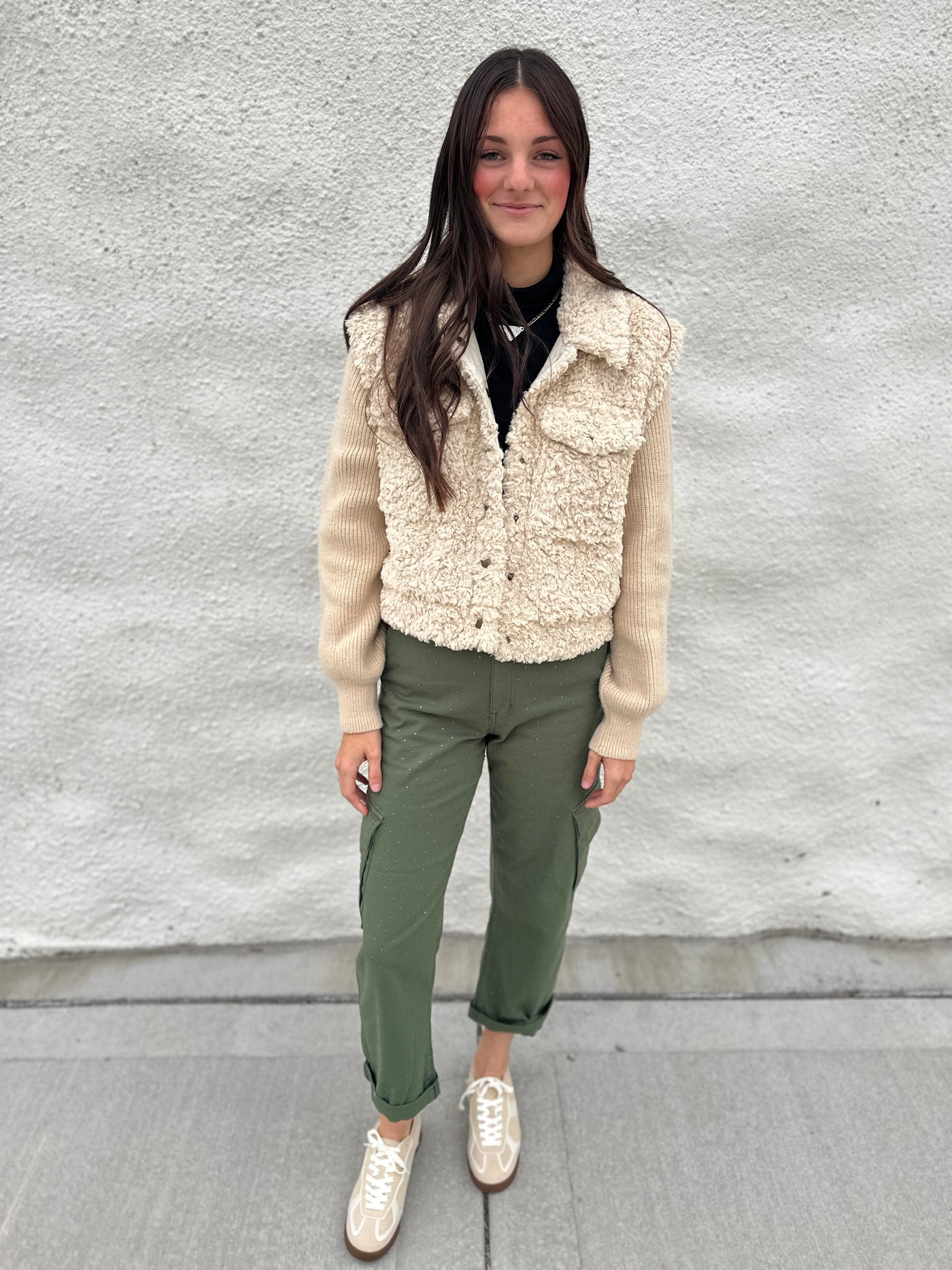 The Phoebe Mixed Media Sweater