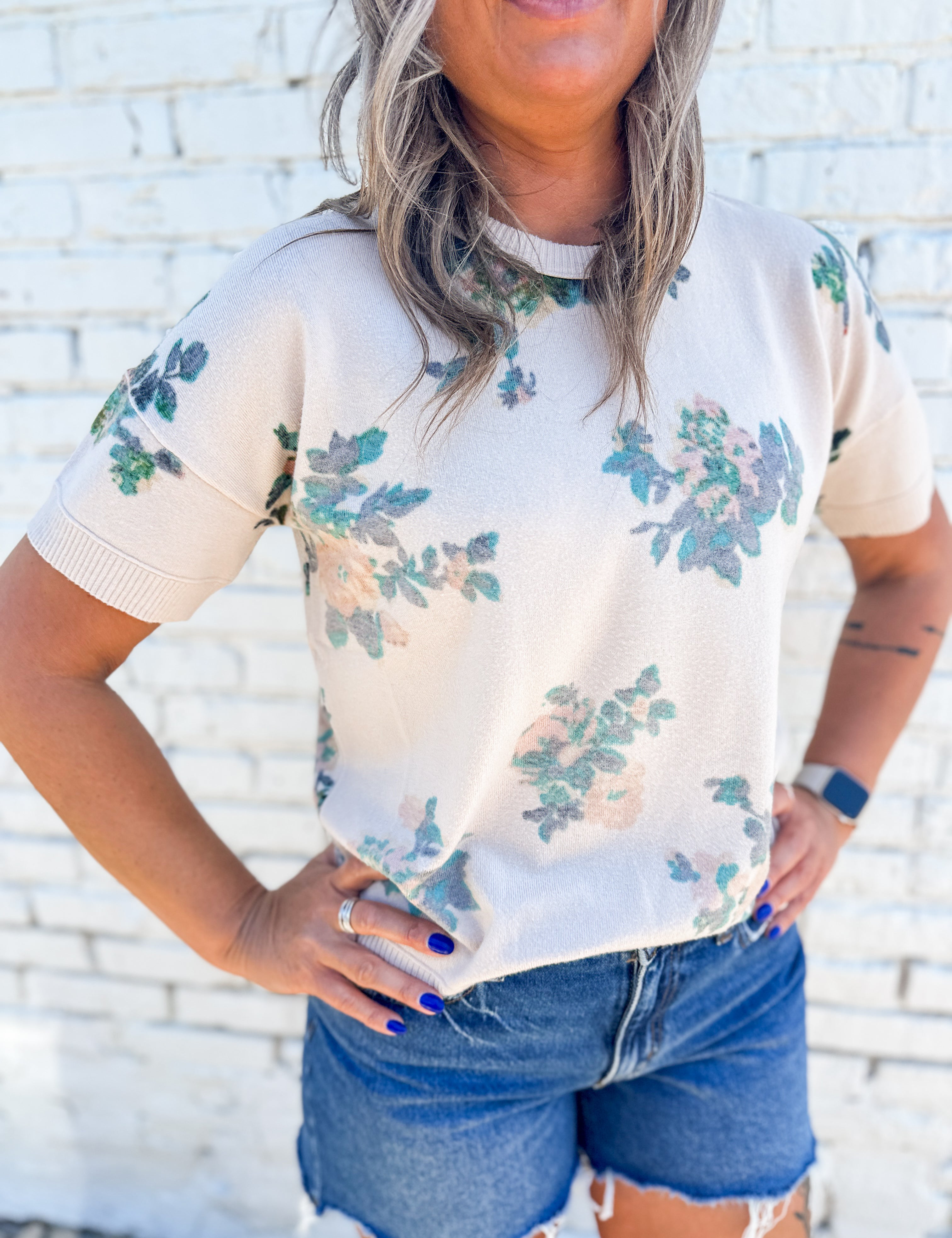 The Demi Short Sleeve Sweater