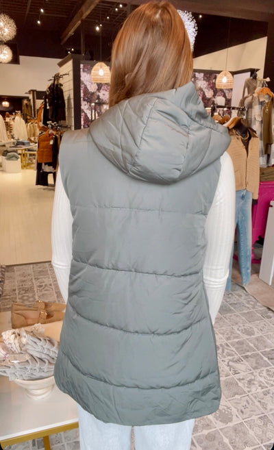 The Maeve Hooded Puffer Vest