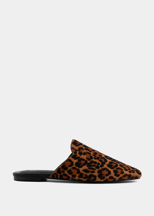 The Atlas Leopard Hair Mule by Shushop