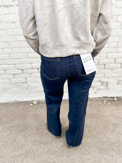 DAZE The Far Out High Rise Wide Leg with Fashion Pocket