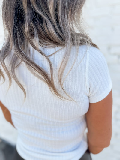 PROJECT SOCIAL T The Julie Scoop Neck Rib Tee