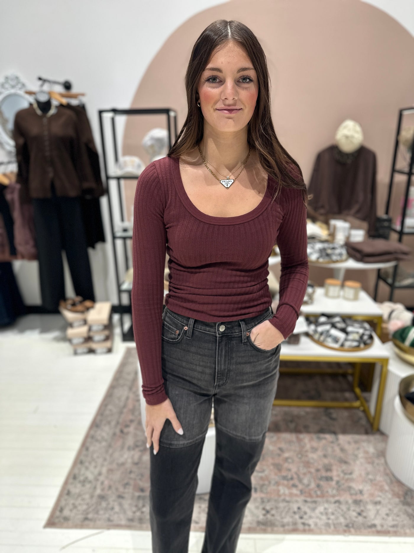 PROJECT SOCIAL TEE The What's The Scoop Washed Rib Longsleeve