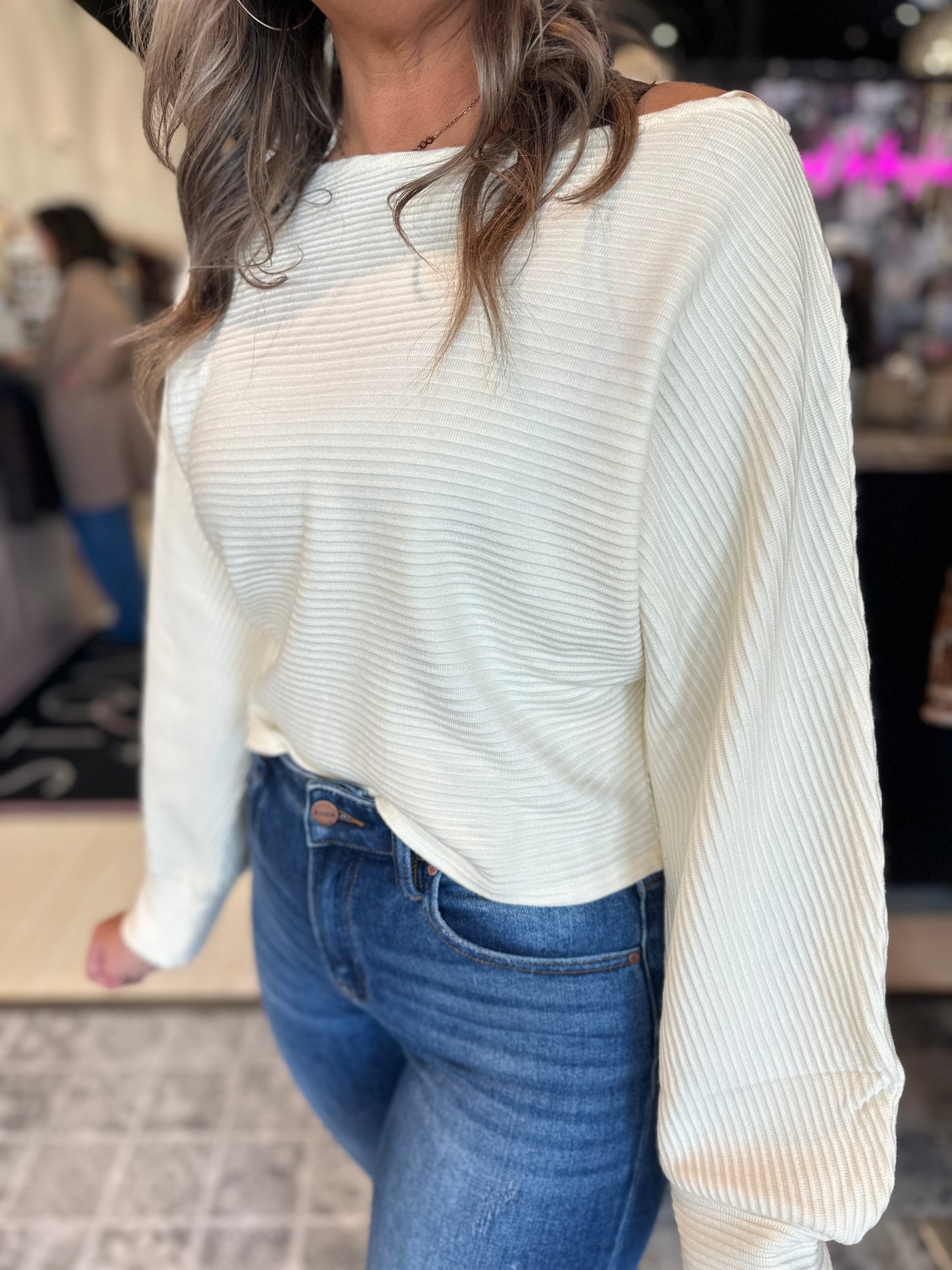 The On A Stroll Boatneck Knit Top