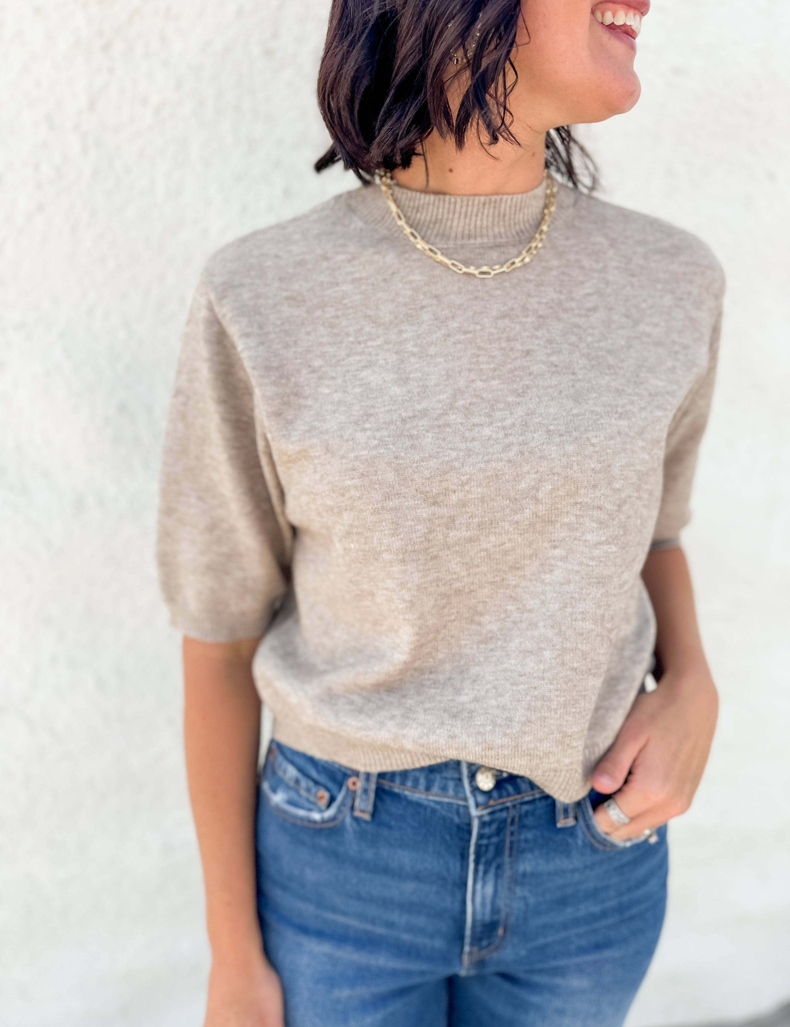 The Lila Short Sleeve Sweater