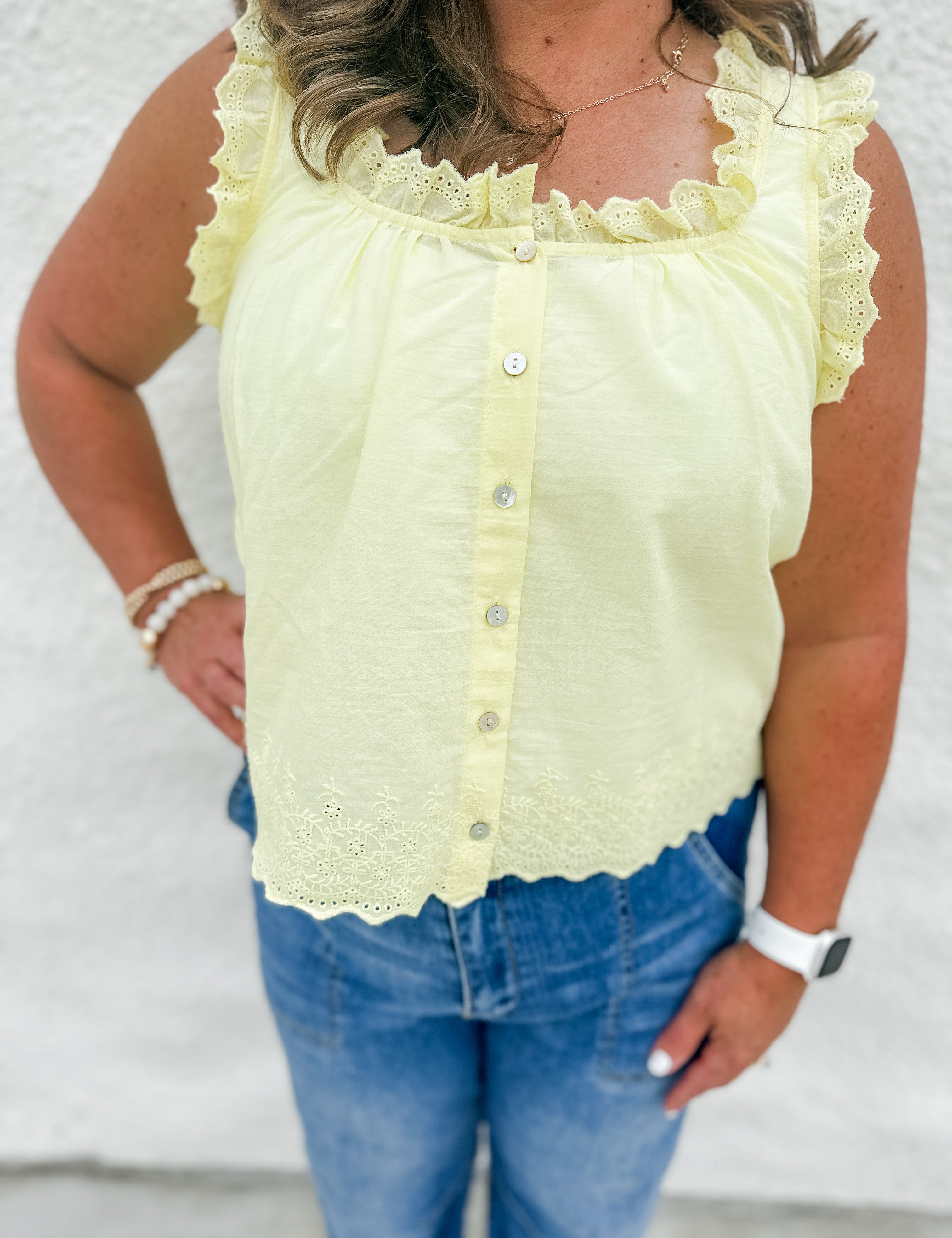 The Ada Scoop Neck Tank by Dear John Denim