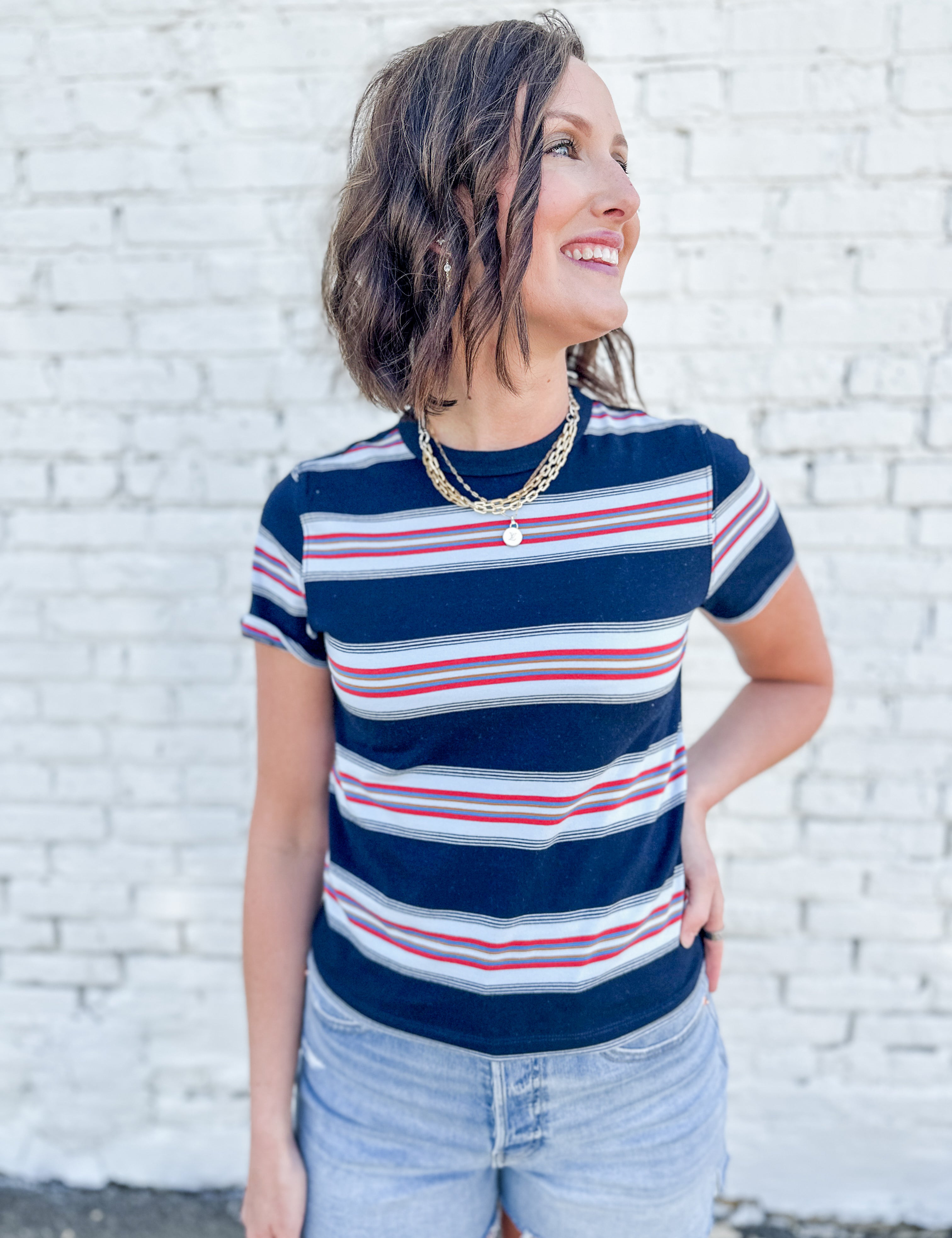 The Zuma Short Sleeve Crew Neck Tee by Daze Denim