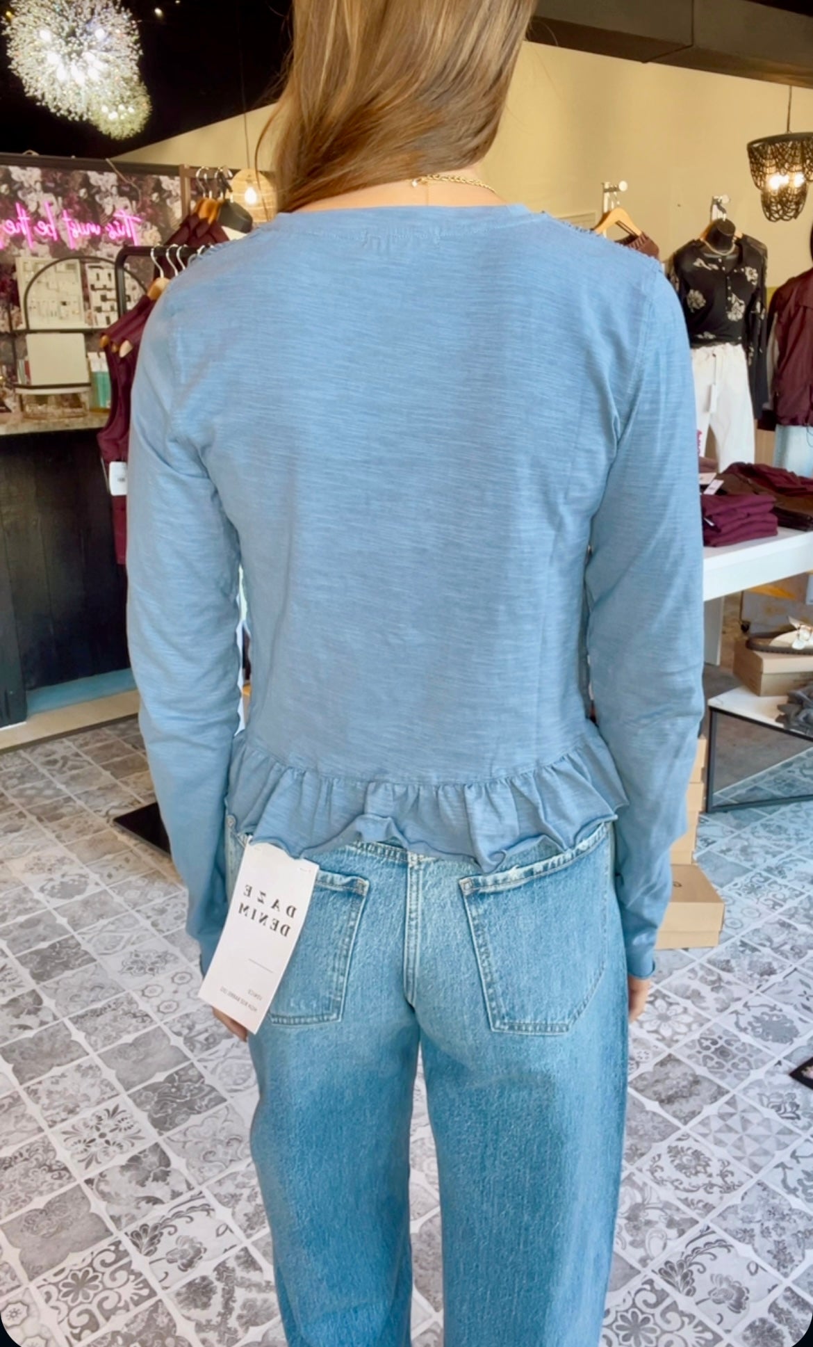 The Twyla Smocked Slub Knit Top