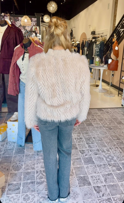 The Amberly Faux Fur Cardigan