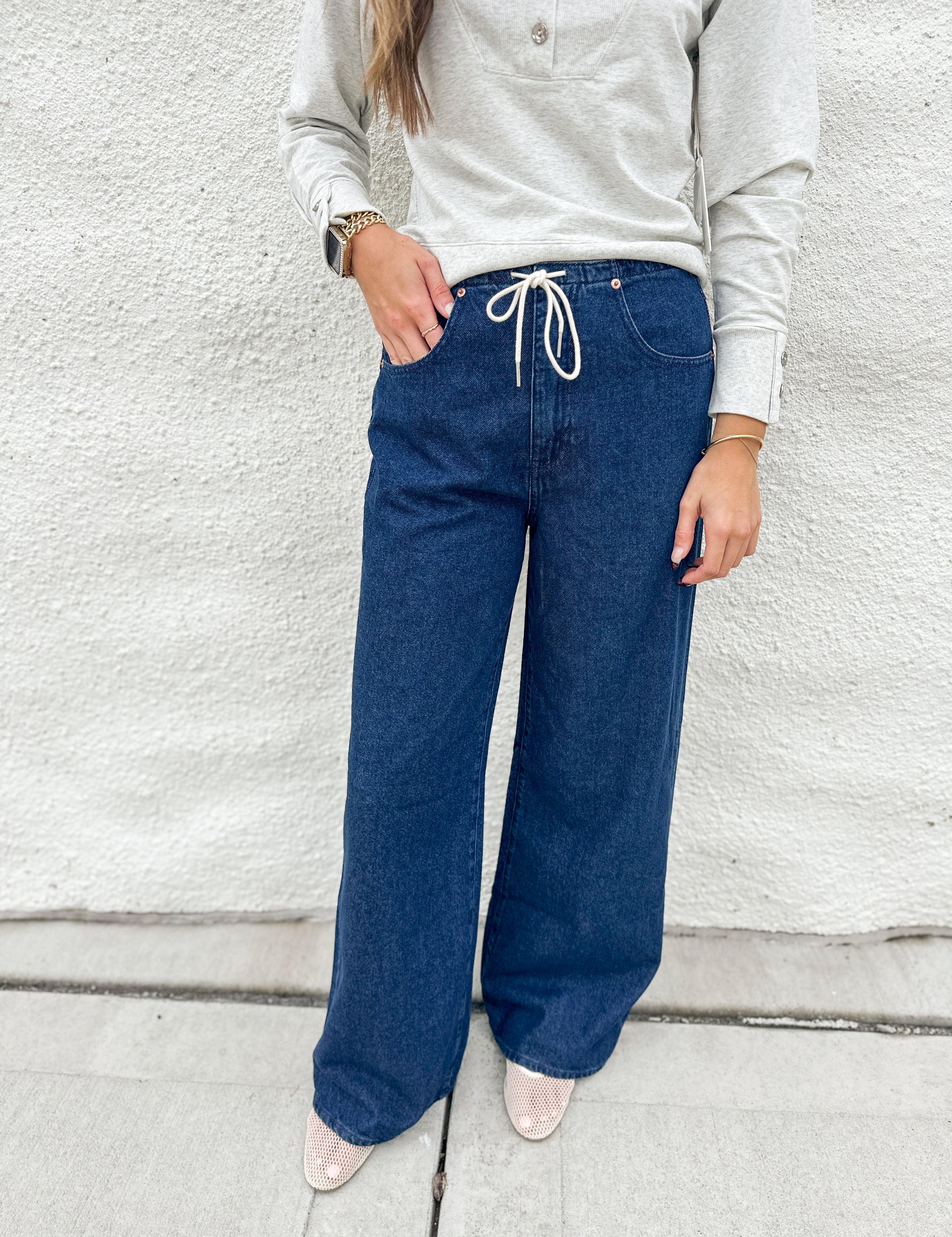 The Madison Mid Rise Wide Leg by Daze Denim