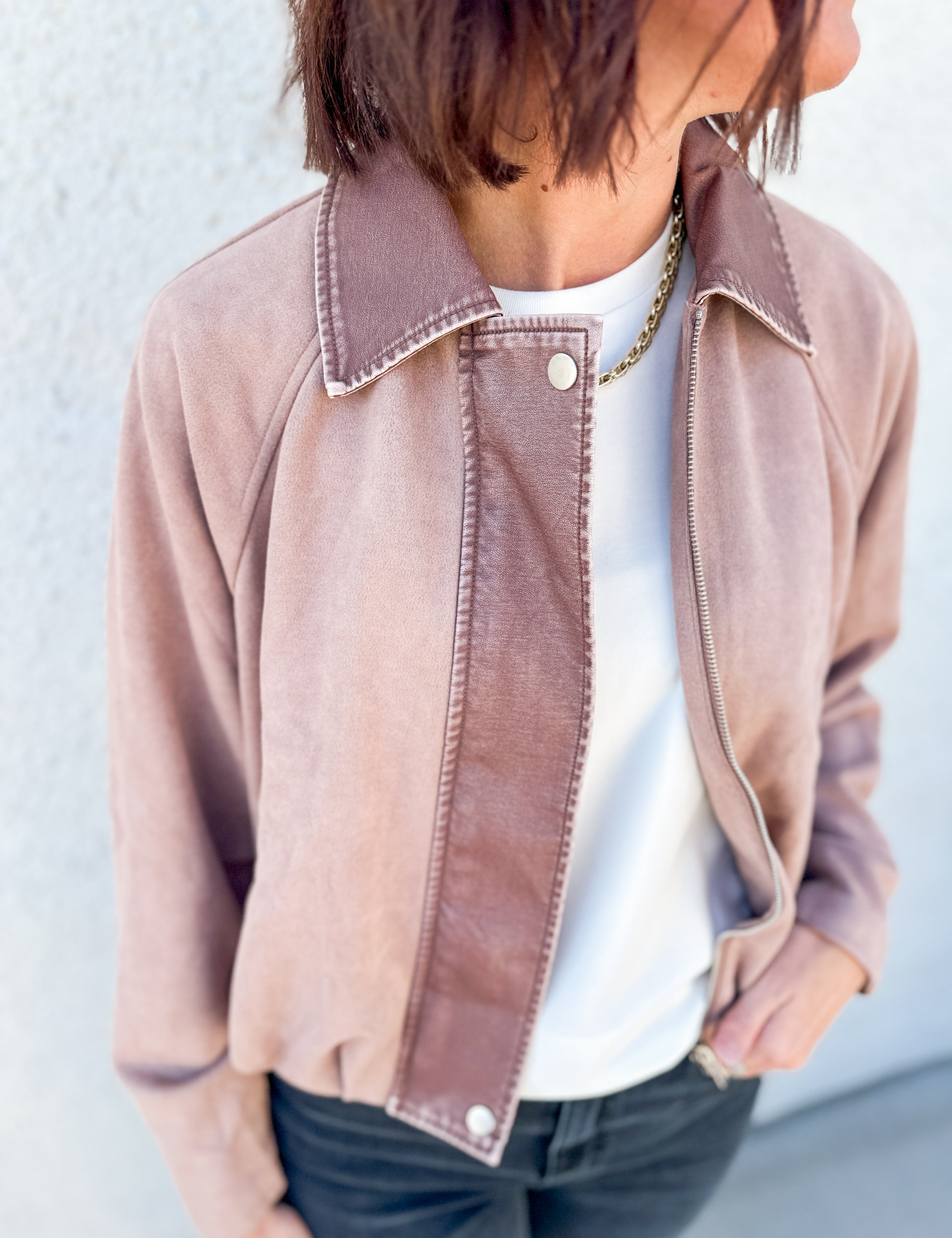 The Vera Bubble Hem Bomber