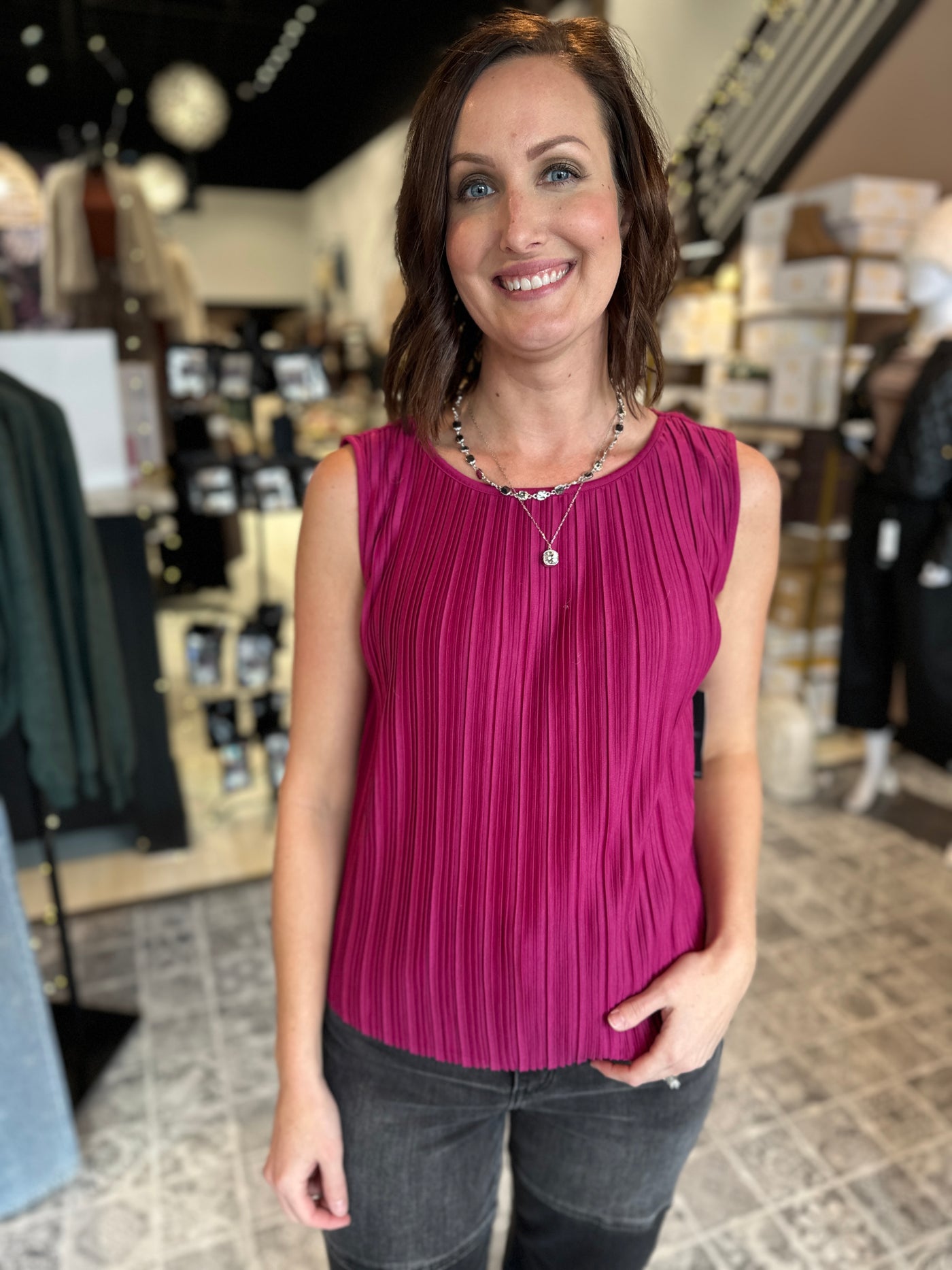 LIVERPOOL The Sleeveless Knit Top