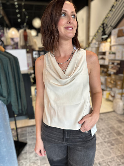 The Last Night Cowl Neck Top