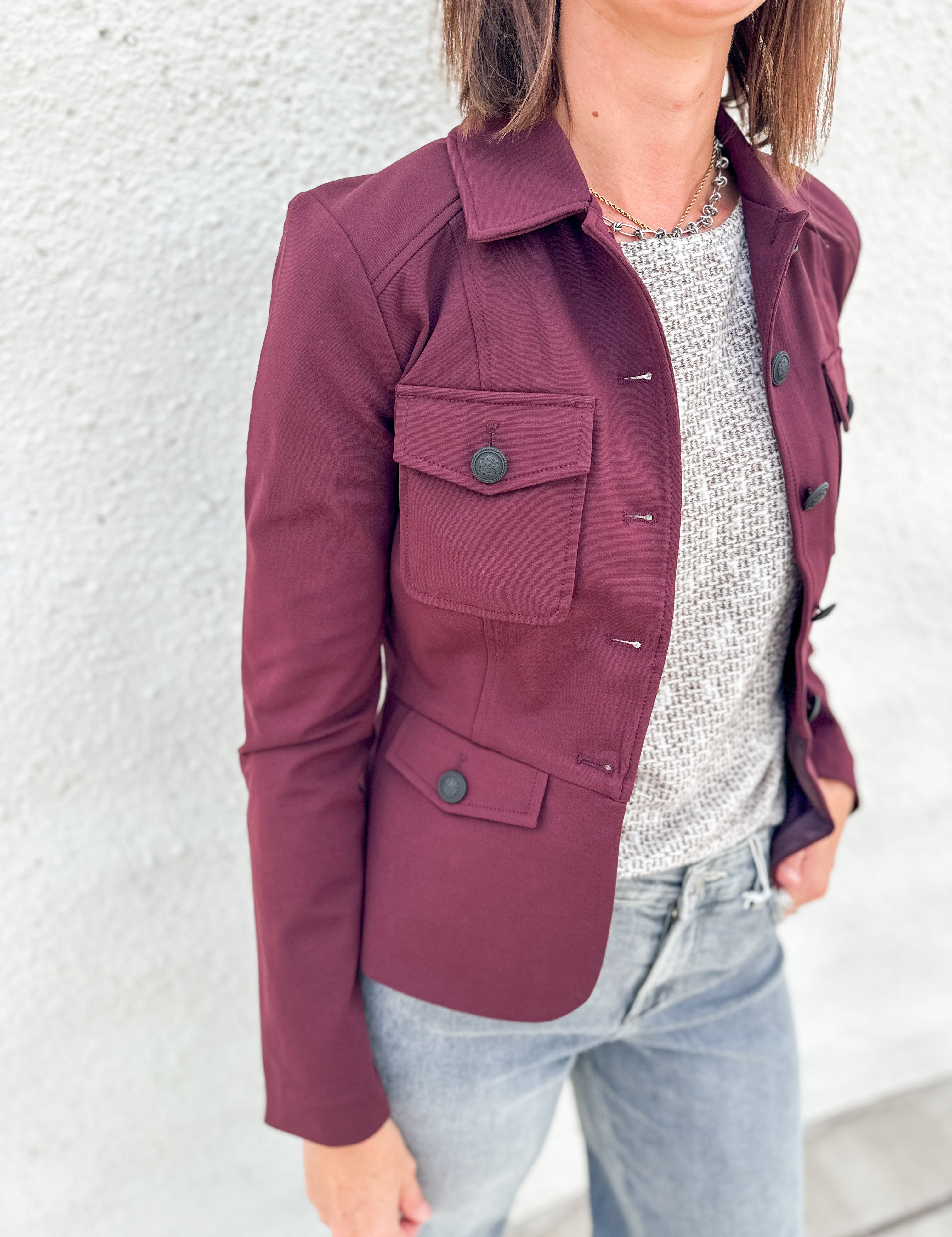 The Peplum Jacket with Button Detail by Liverpool