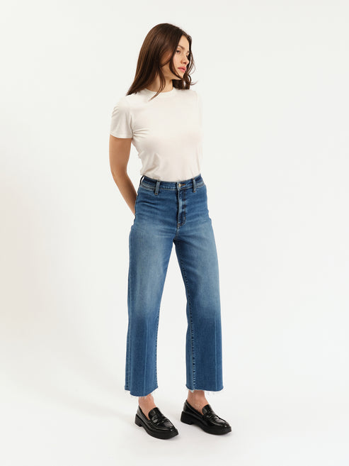 DAZE The Pleaser High Rise Wide Ankle with Welt Pockets