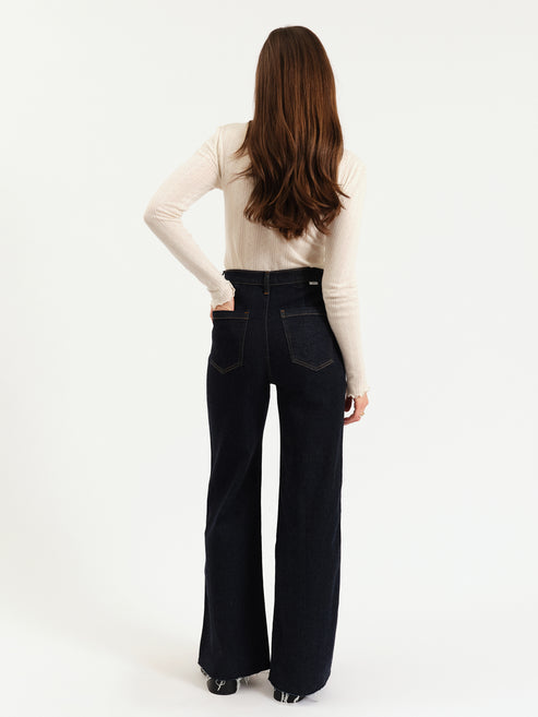 DAZE The Far Out High Rise Wide Leg with Fashion Pocket