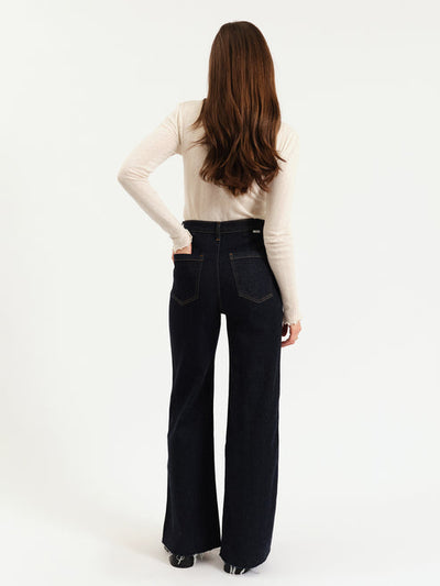 DAZE The Far Out High Rise Wide Leg with Fashion Pocket