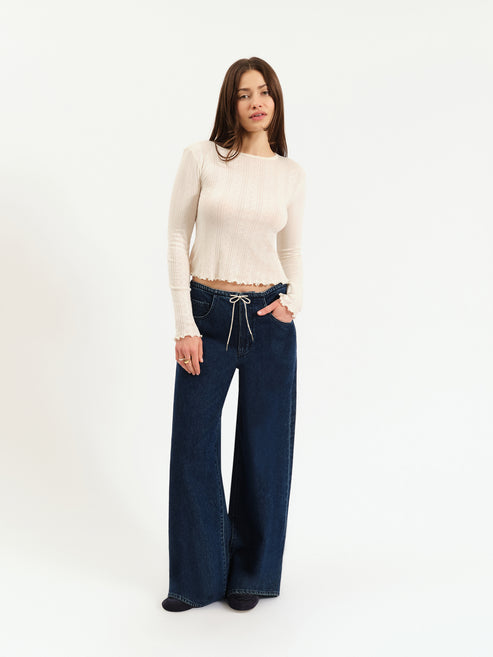 DAZE The Madison Mid Rise Wide Leg