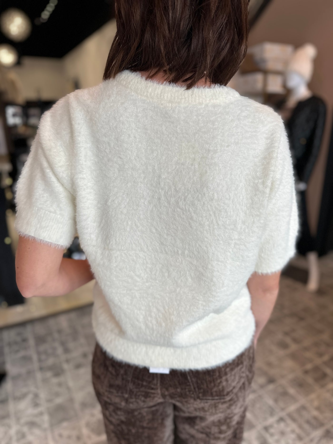 The Yvette Short Sleeve Sweater