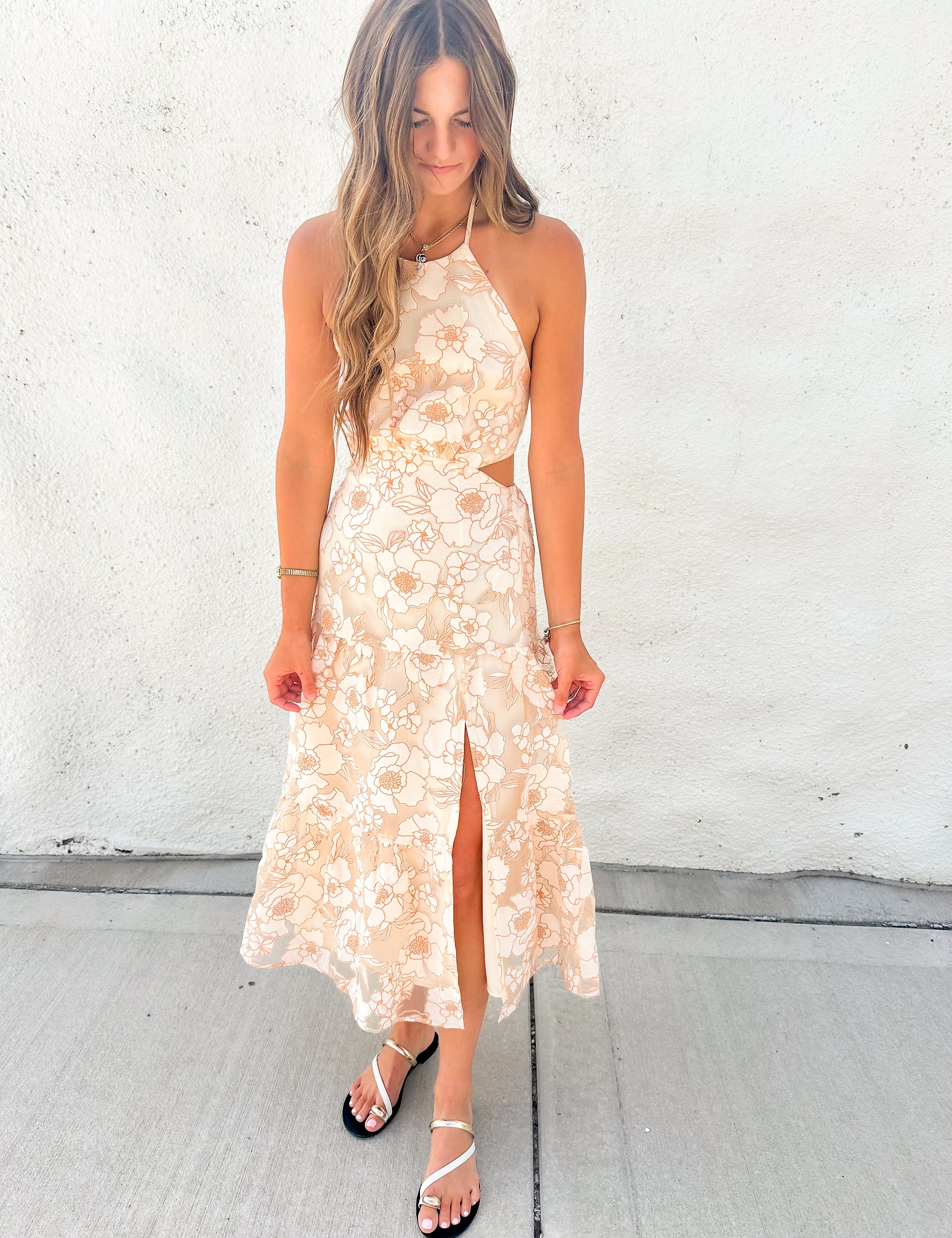 The Calista Floral Midi Dress