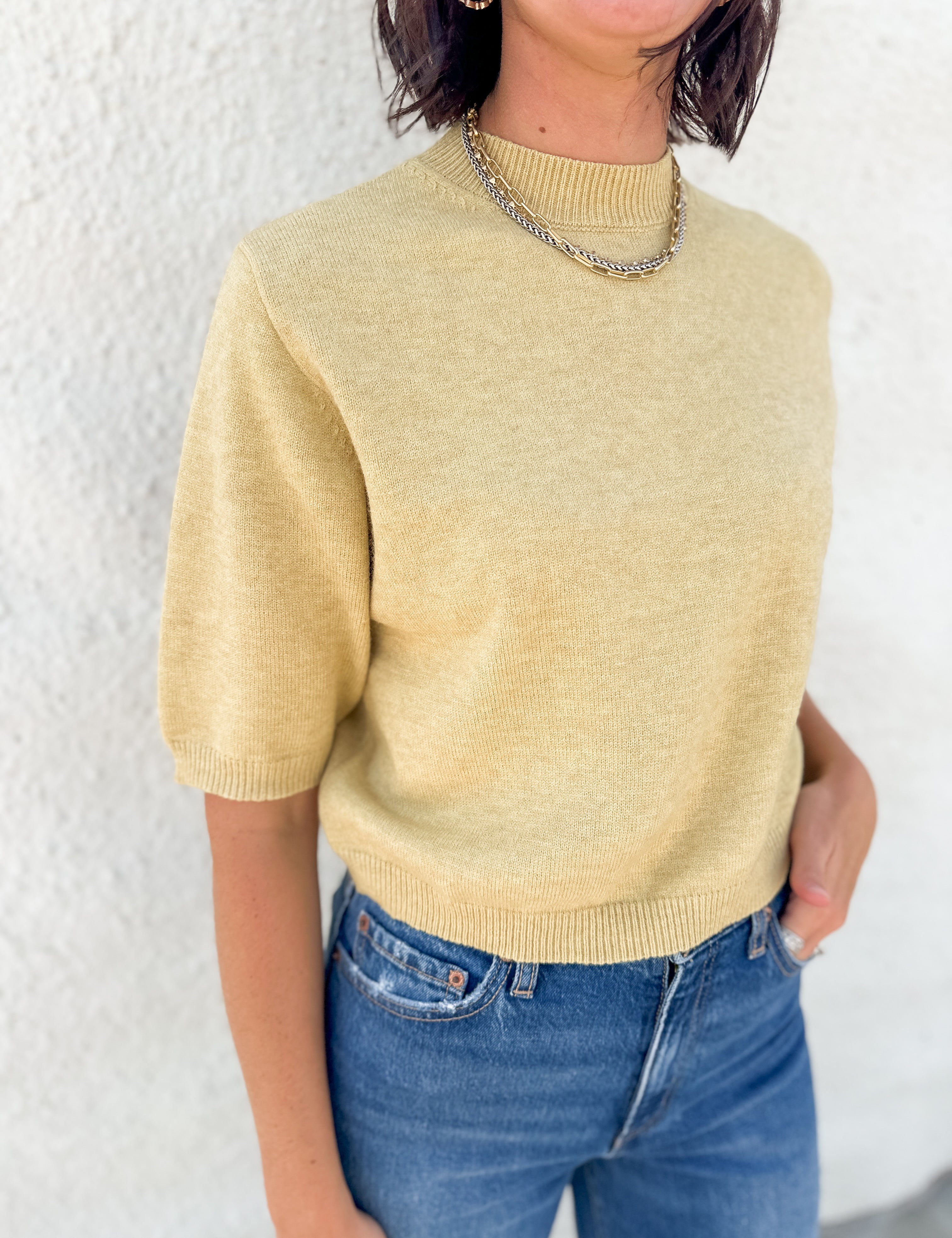 The Lila Short Sleeve Sweater