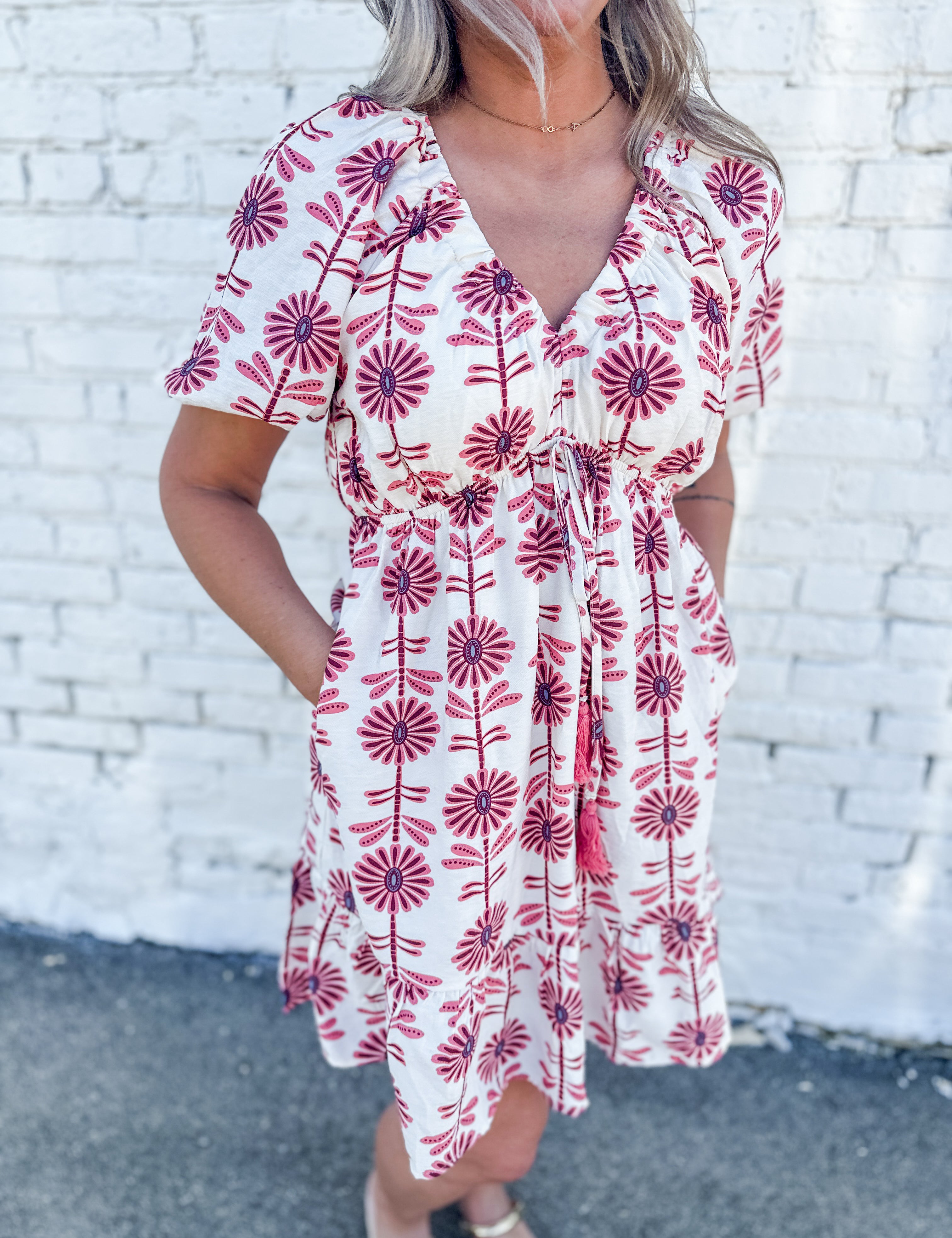The Laylie Flower Printed Mini Dress