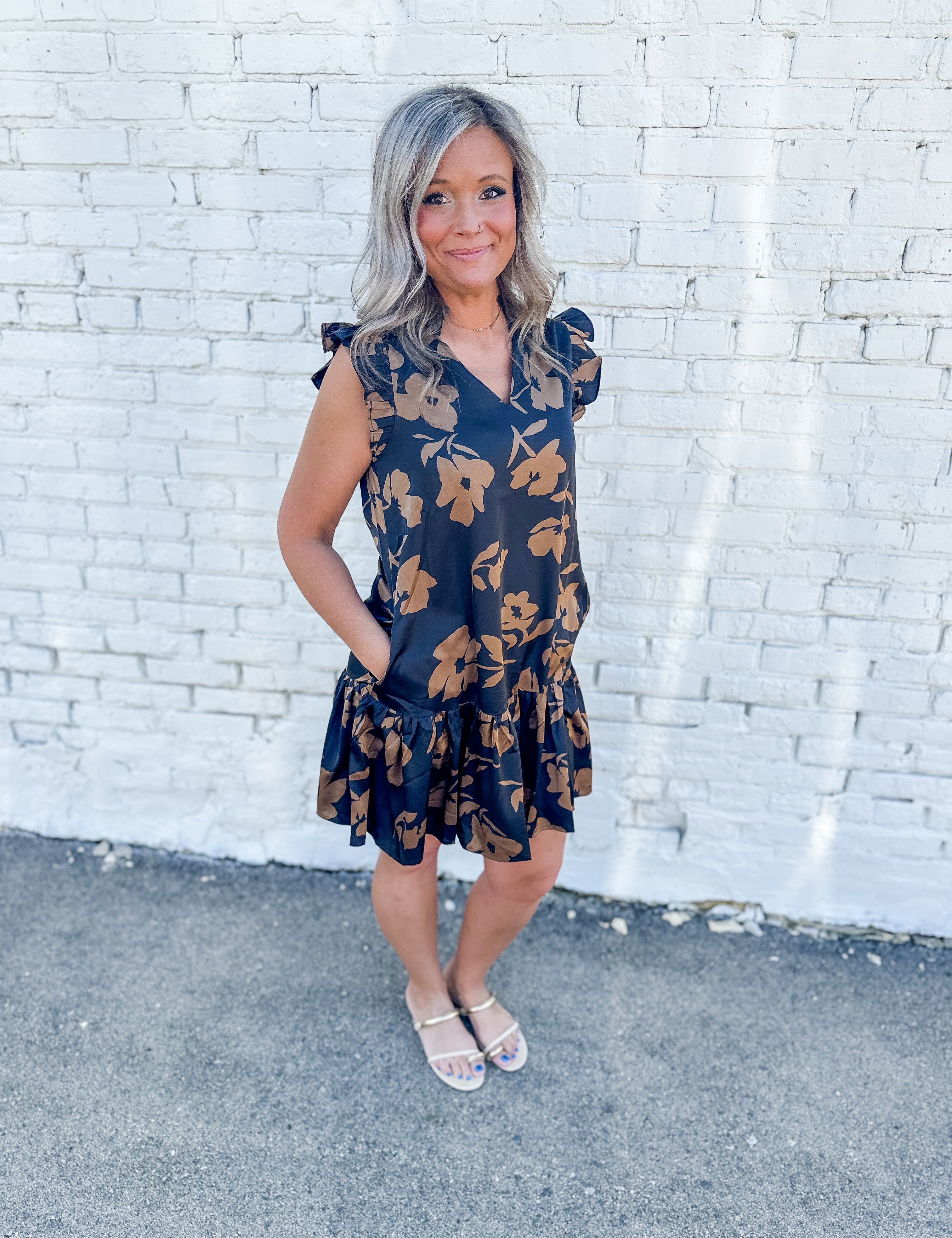 The Dahlia Floral Dress by Pink Martini