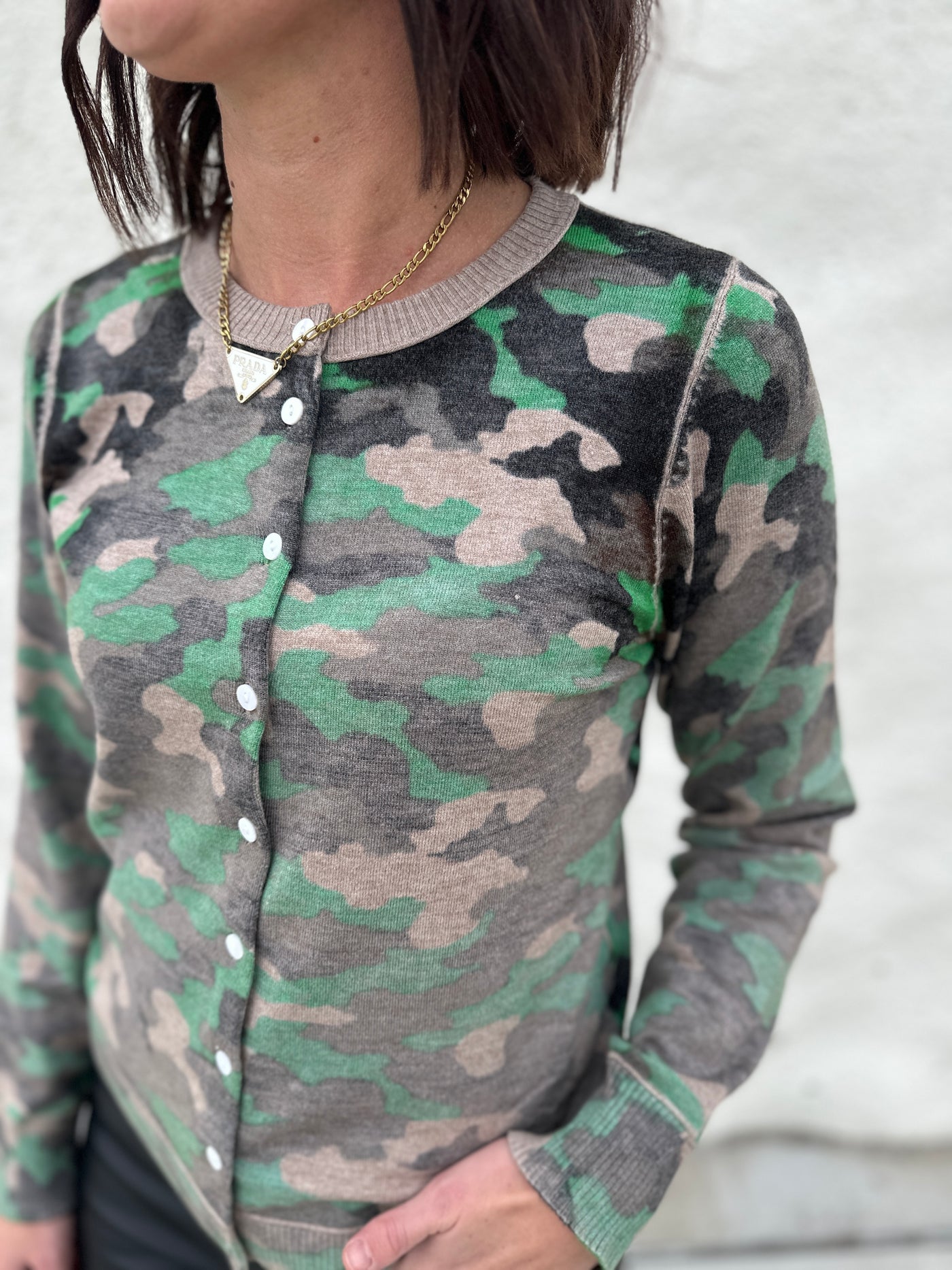 The Erika Camo Cardigan