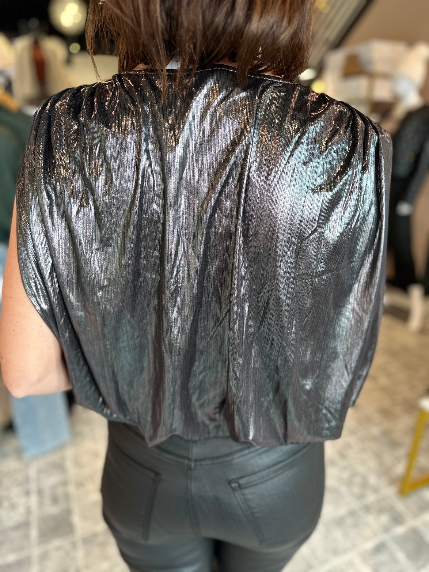 The Stacy Bubble Hem Top