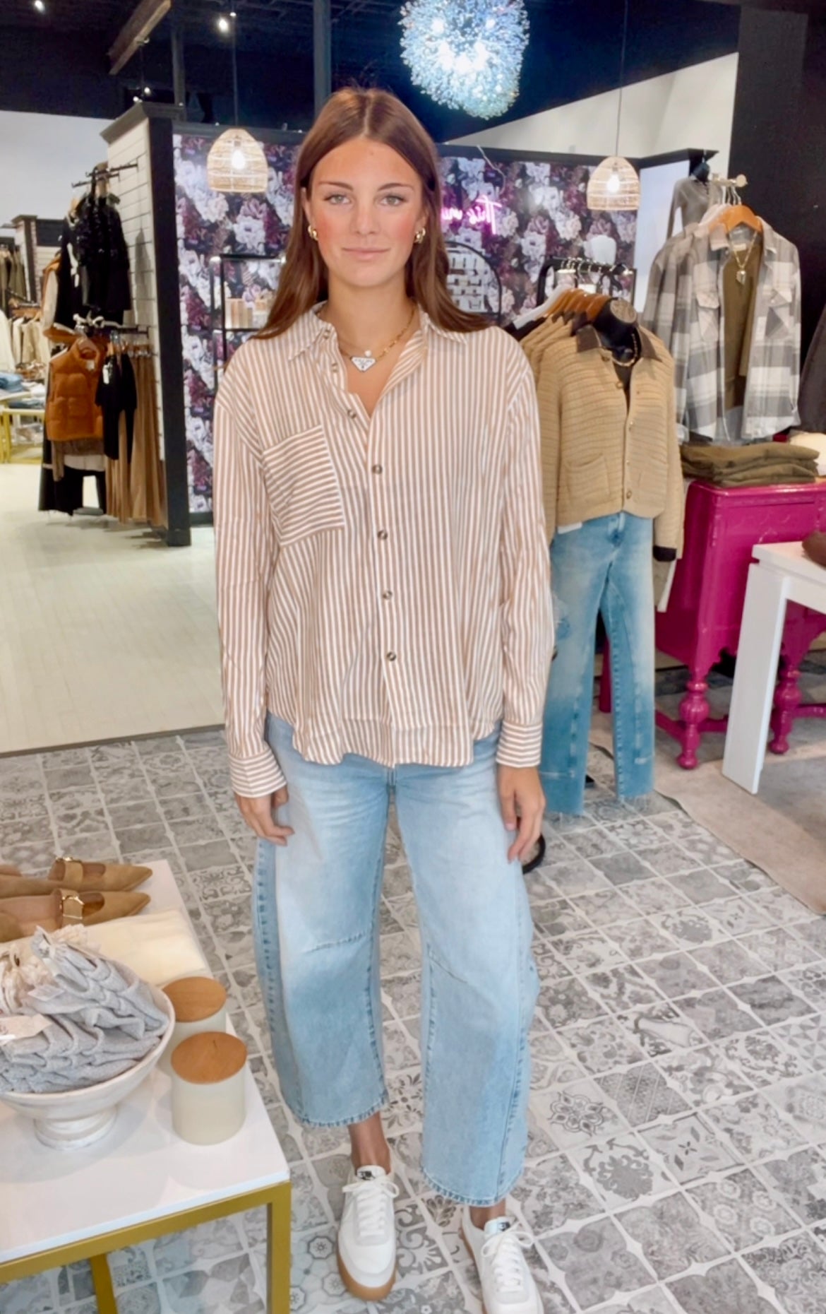 The Iris Button Down Top