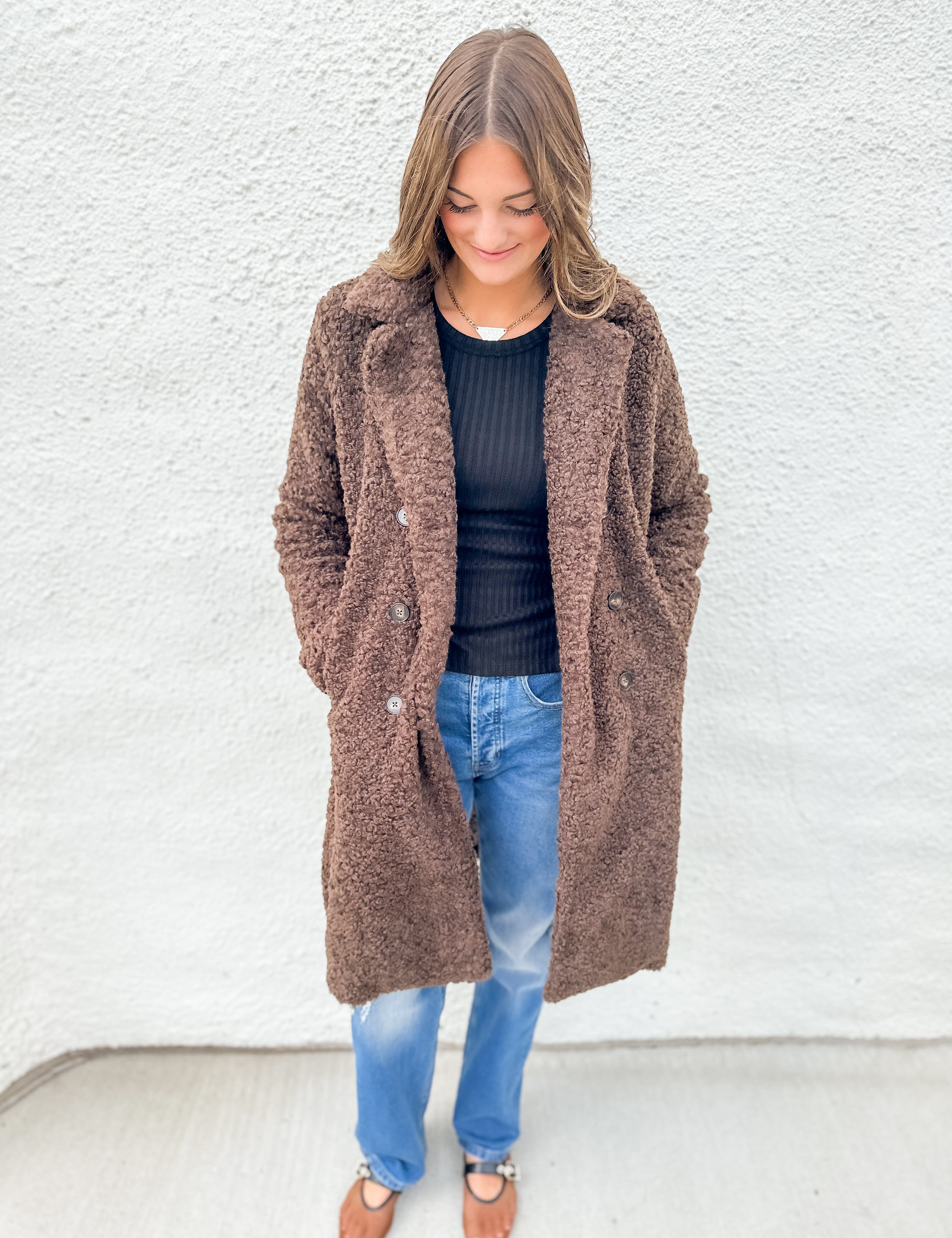 The Double Breasted Teddy Coat by Liverpool