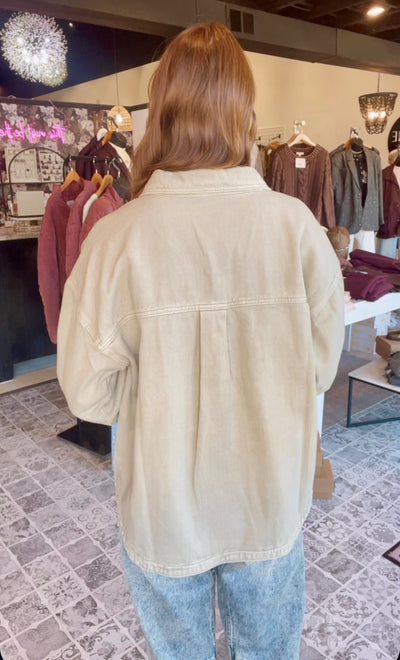 The Eliza Denim Shacket