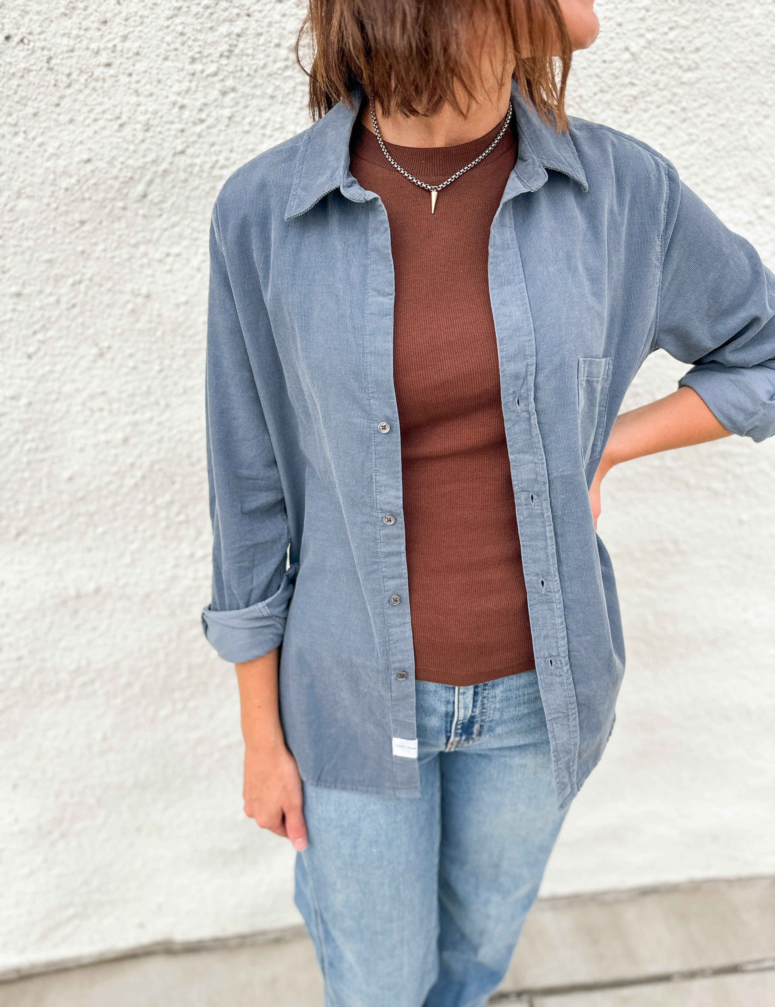 The Galina Corduroy Top by Dear John Denim
