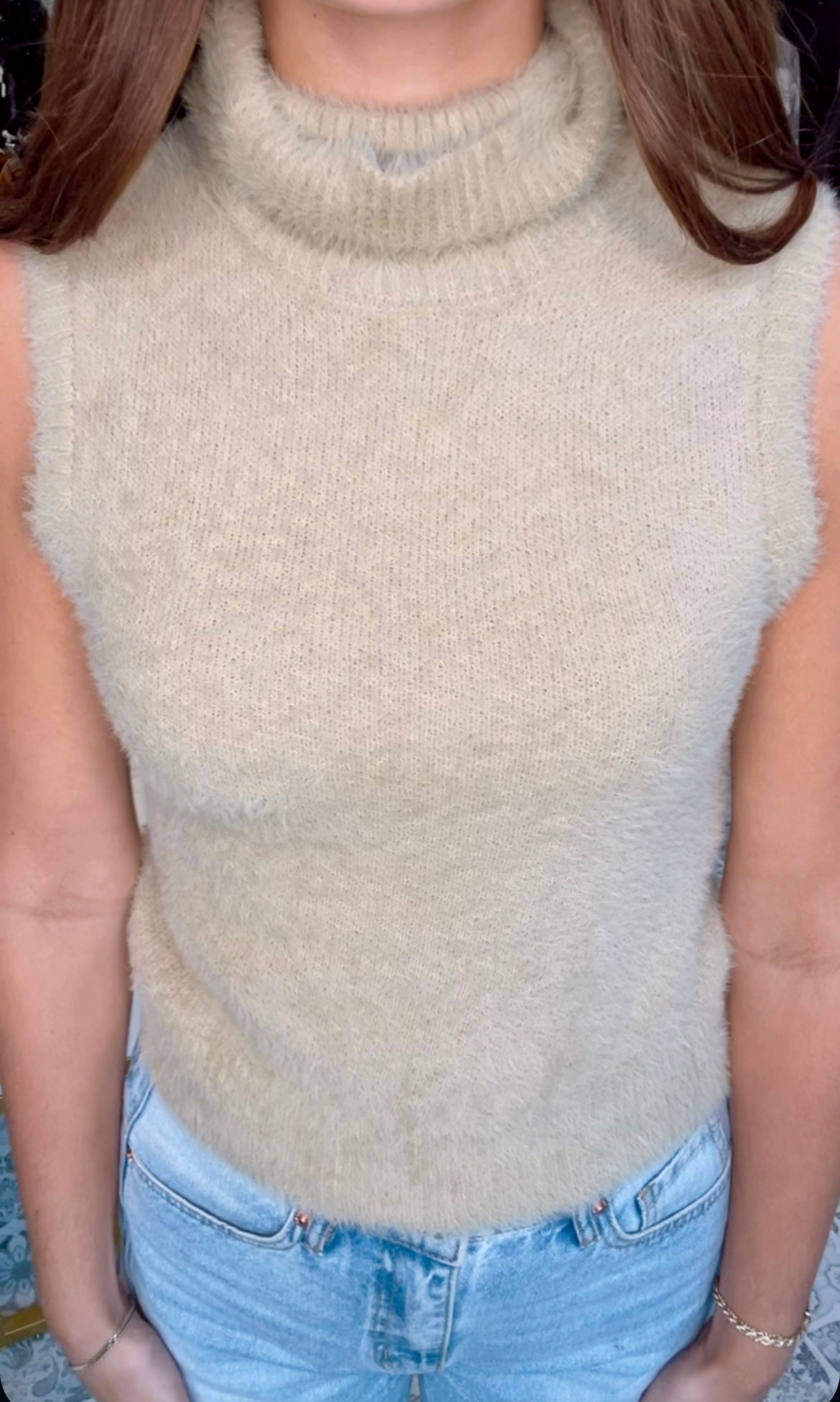 The Layla Turtle Neck Sweater Tank