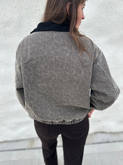The Lexi Leopard Bomber Jacket