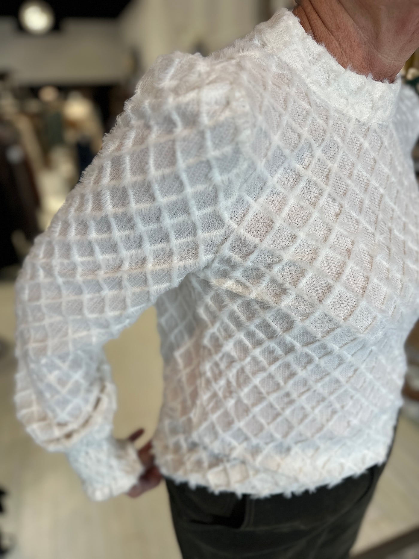 The Karmen Fuzzy Sweater Top