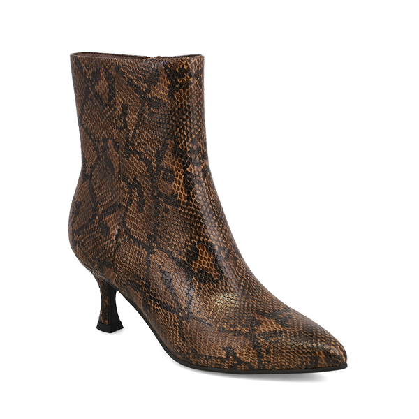 The Ediva Snake Print Bootie by Mia