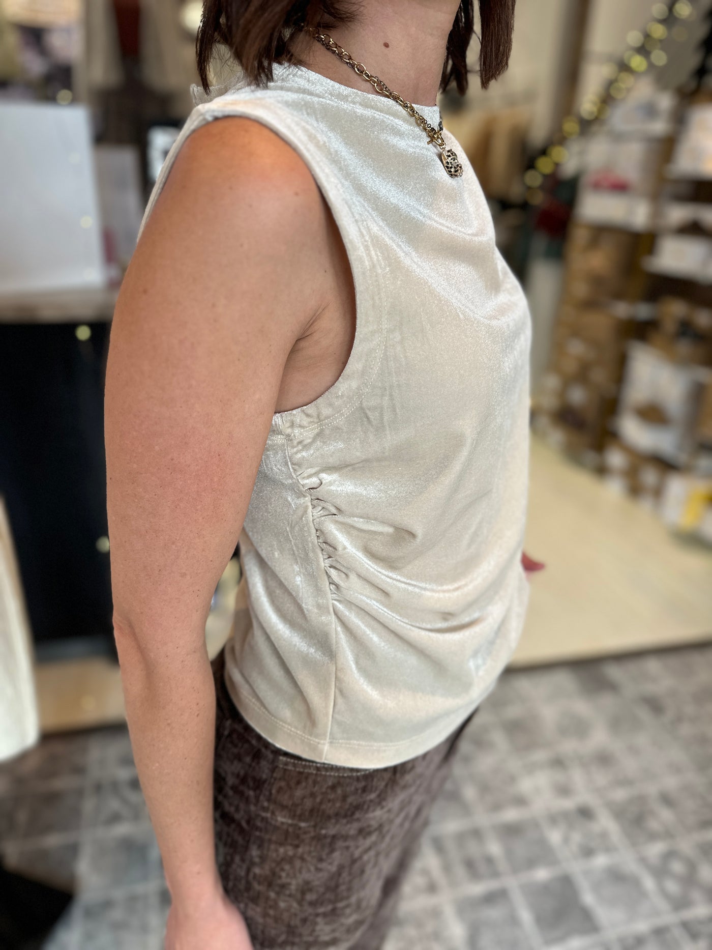 DEAR JOHN The Shaunee Mock Neck Tank